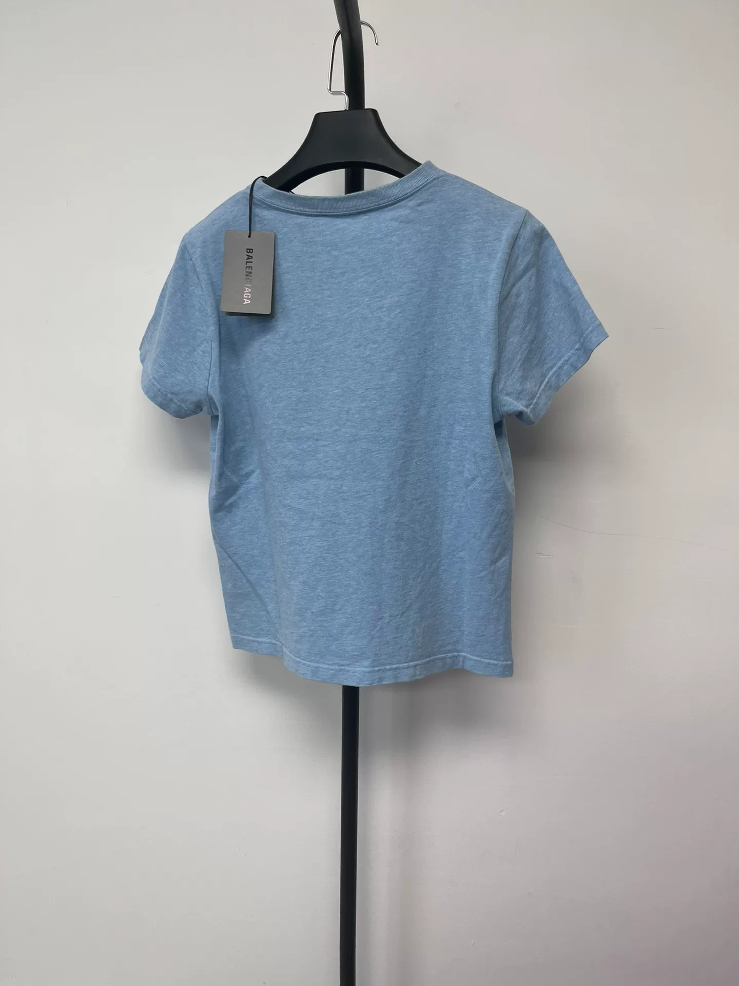 Balenciaga Cropped Logo Short-Sleeve T-Shirt — front