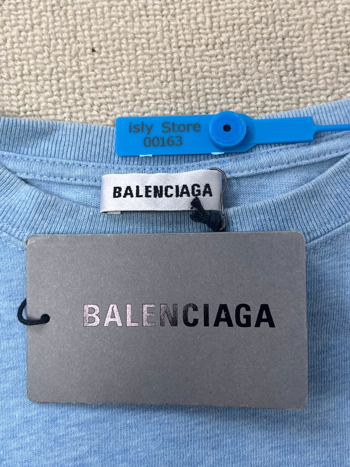 Balenciaga Cropped Logo Short-Sleeve T-Shirt — back