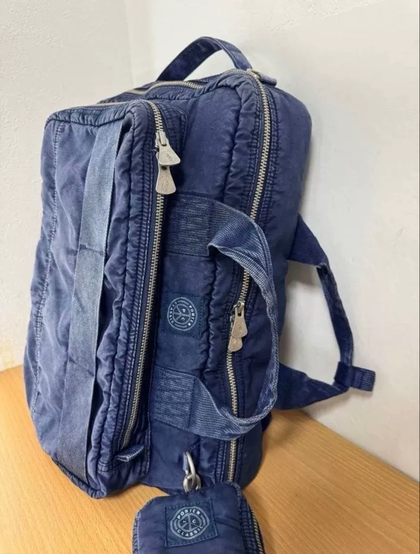 Porter Classic 3way Navy Backpack — back