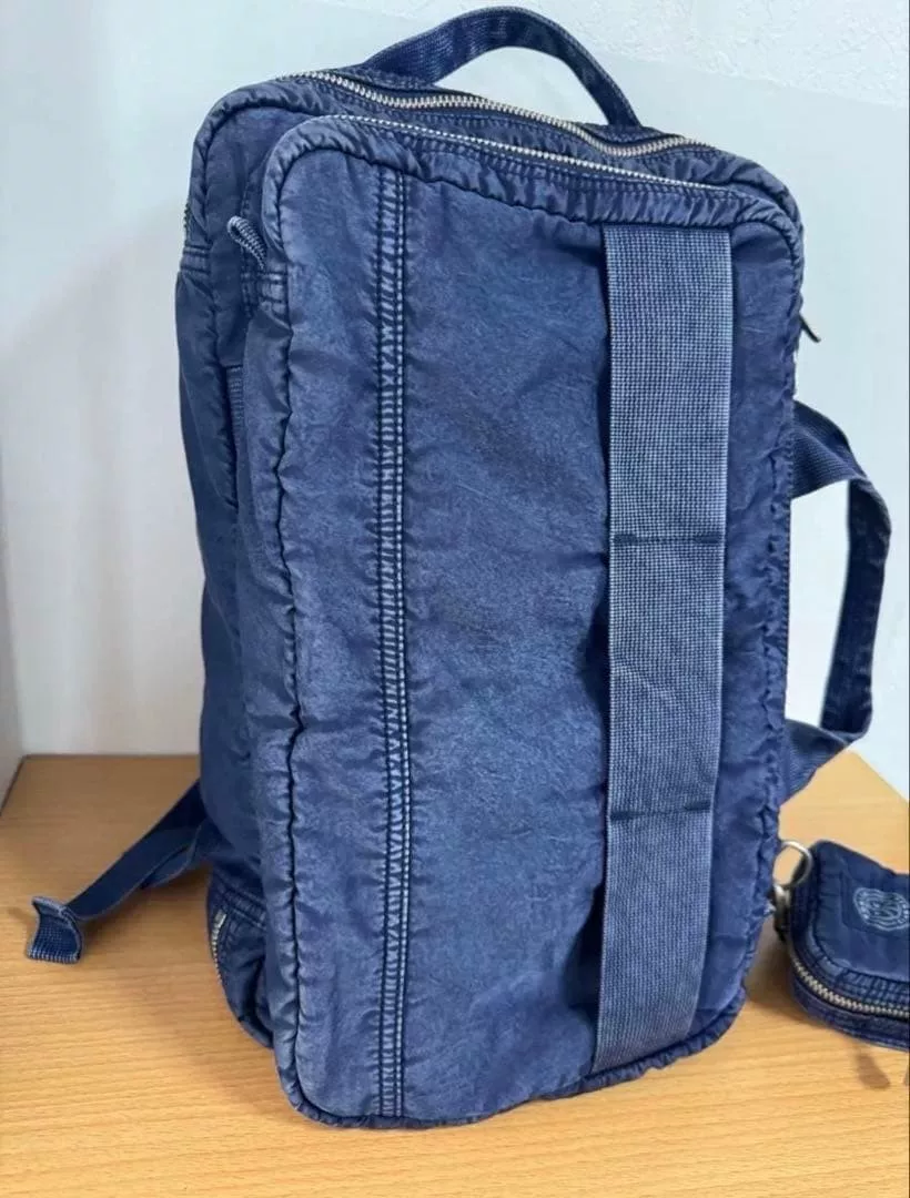 Porter Classic 3way Navy Backpack — detail