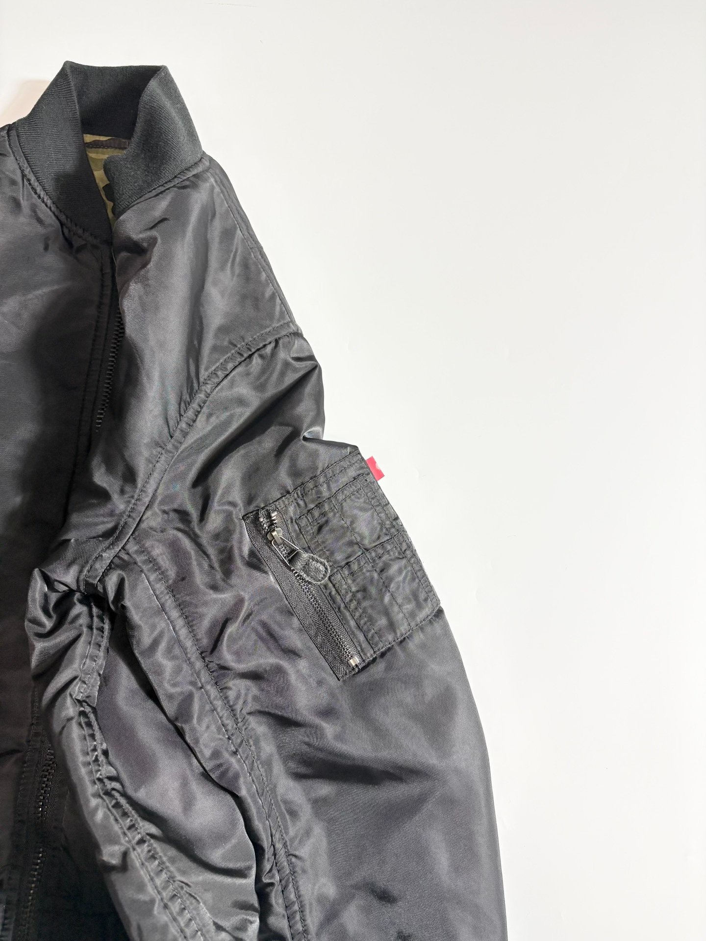 BEAMS+ Camouflage Double-Sided MA1 Jacket — back