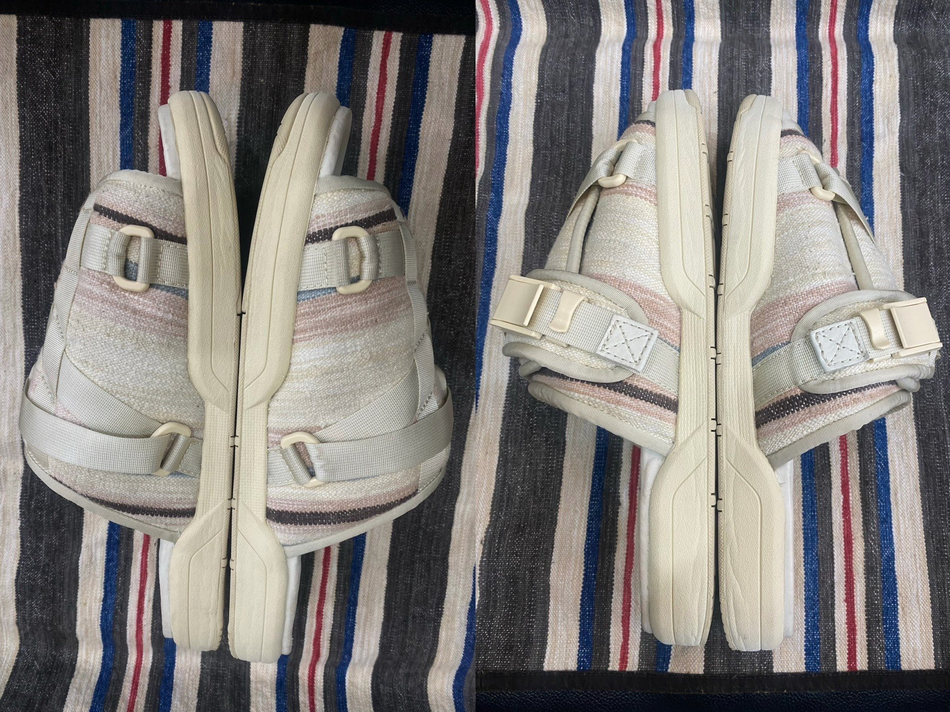 visvim christo ict ND pink slippers — front