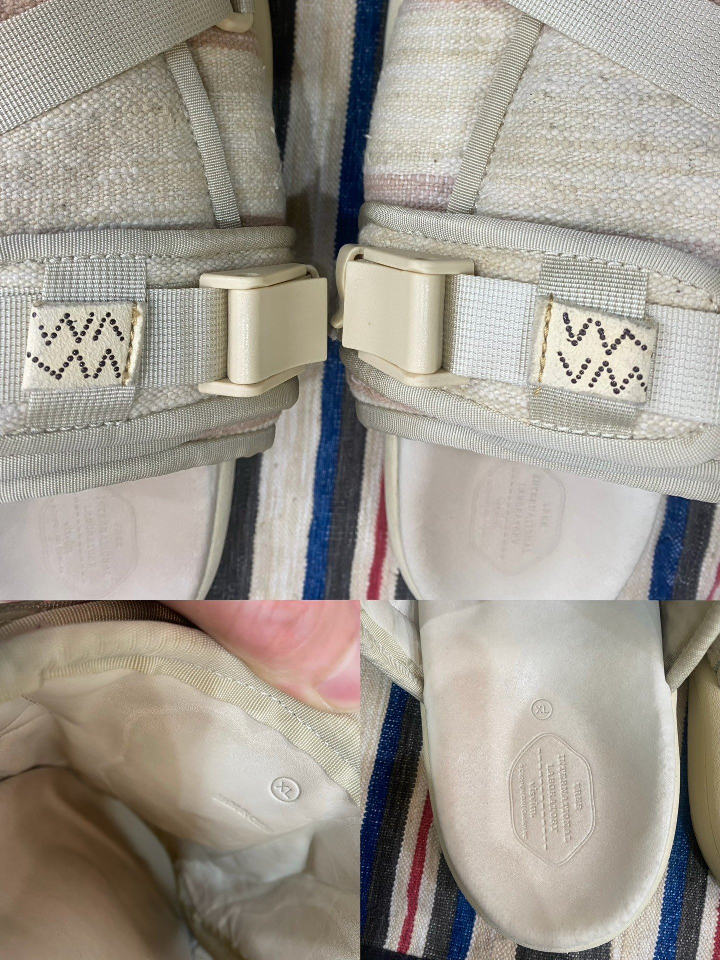 visvim christo ict ND pink slippers — detail