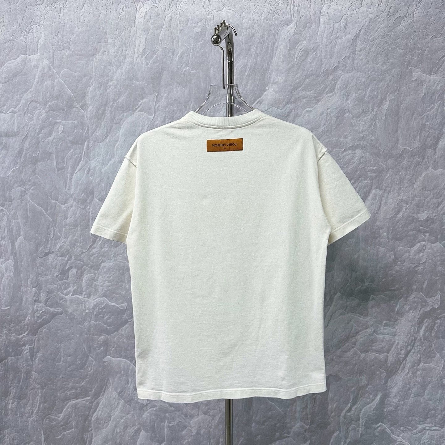 Louis Vuitton Distressed Rainbow Print Tee — back