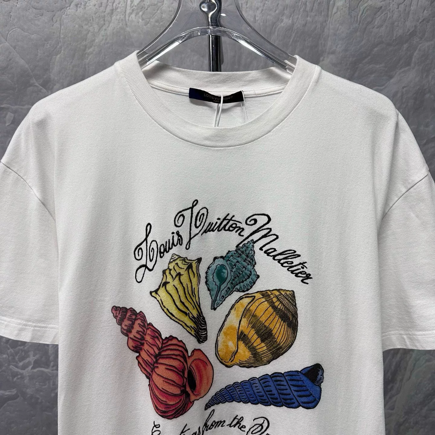 Louis Vuitton FW24 Conch Shell Embroidered Tee — front