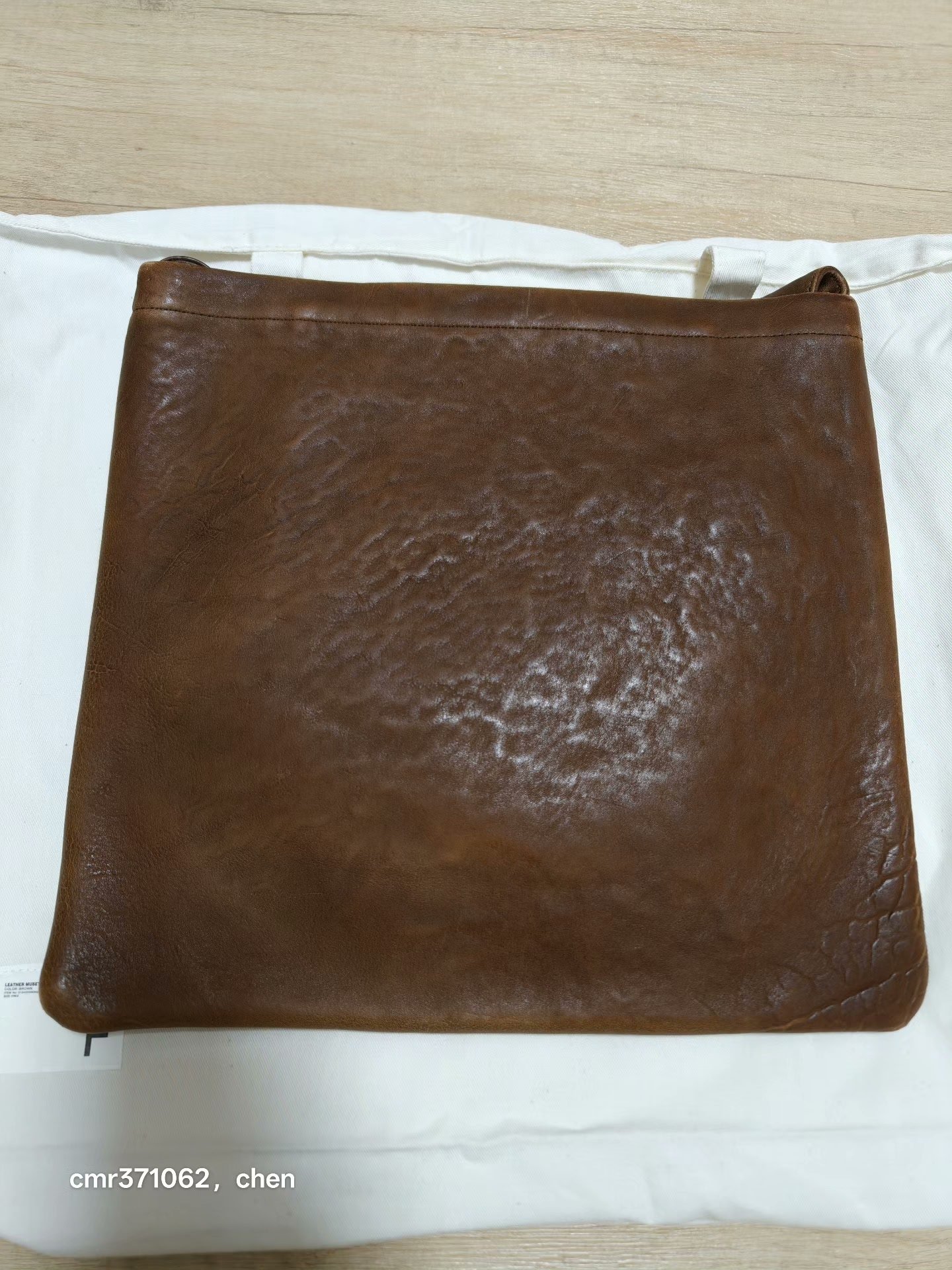 VISVIM 24AW Leather Musette Bag DMGD — detail