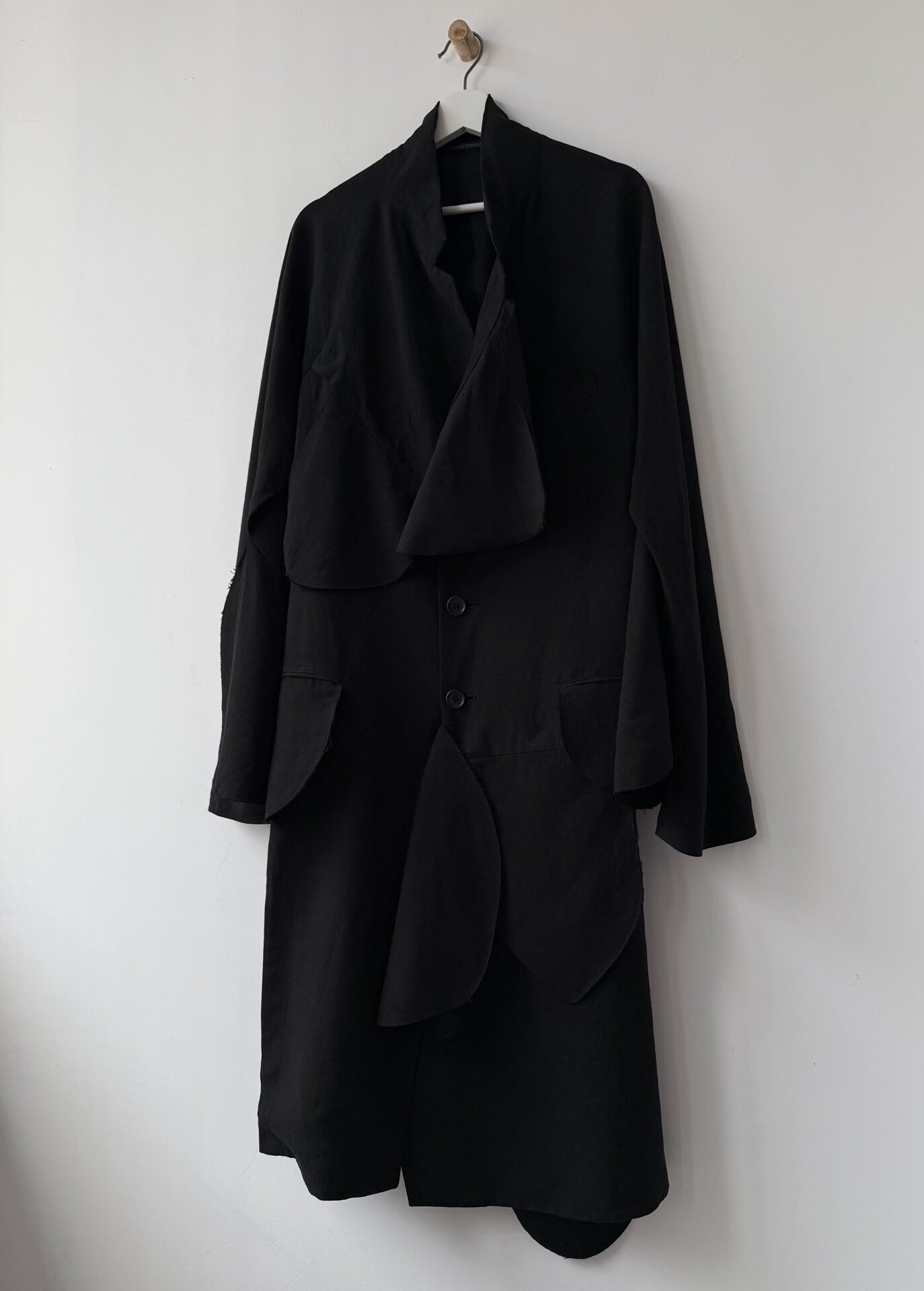 Yohji Yamamoto 24SS Linen Rayon Coat — front