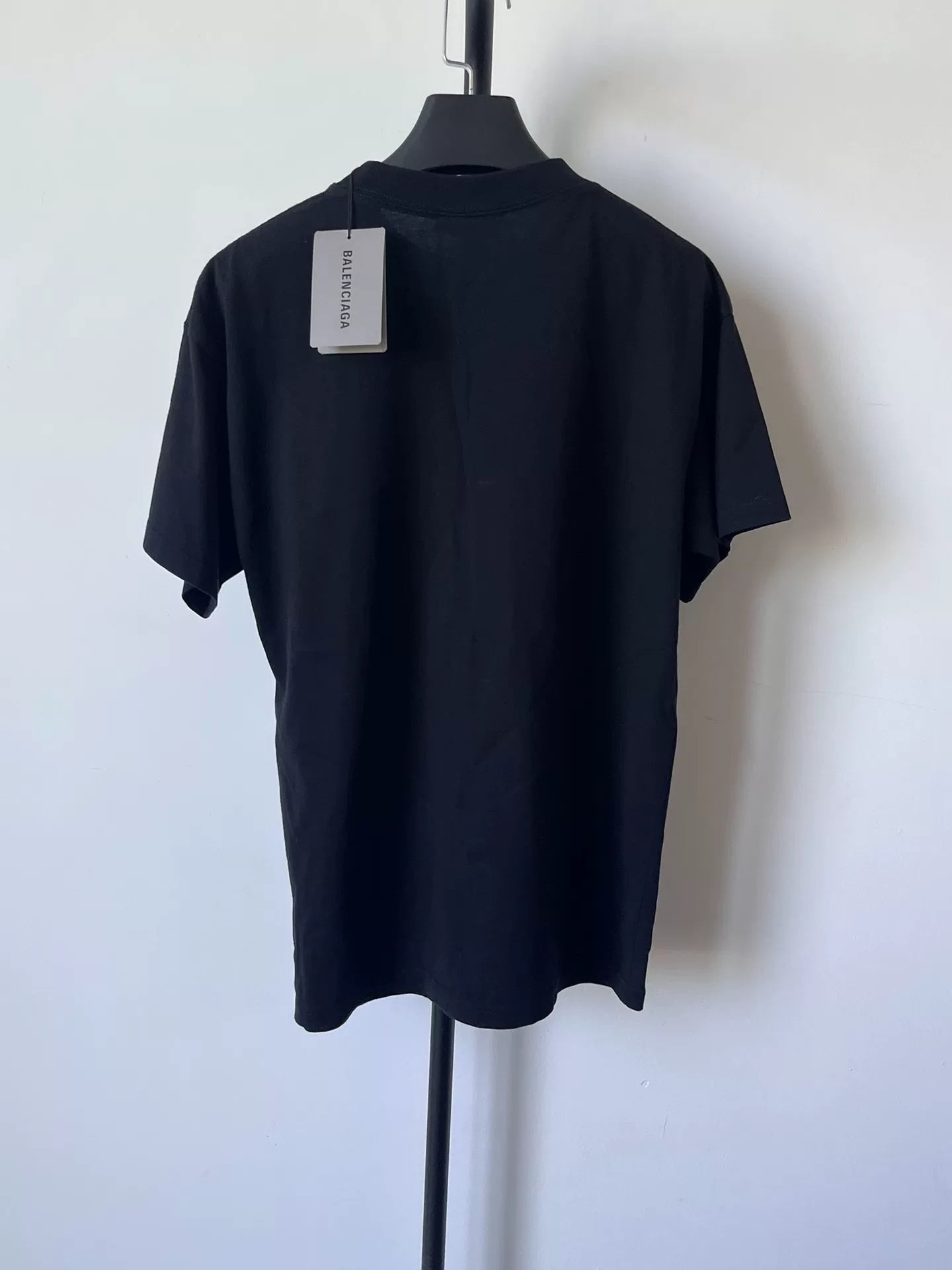 Balenciaga Scissors Laurel Logo T-Shirt — front