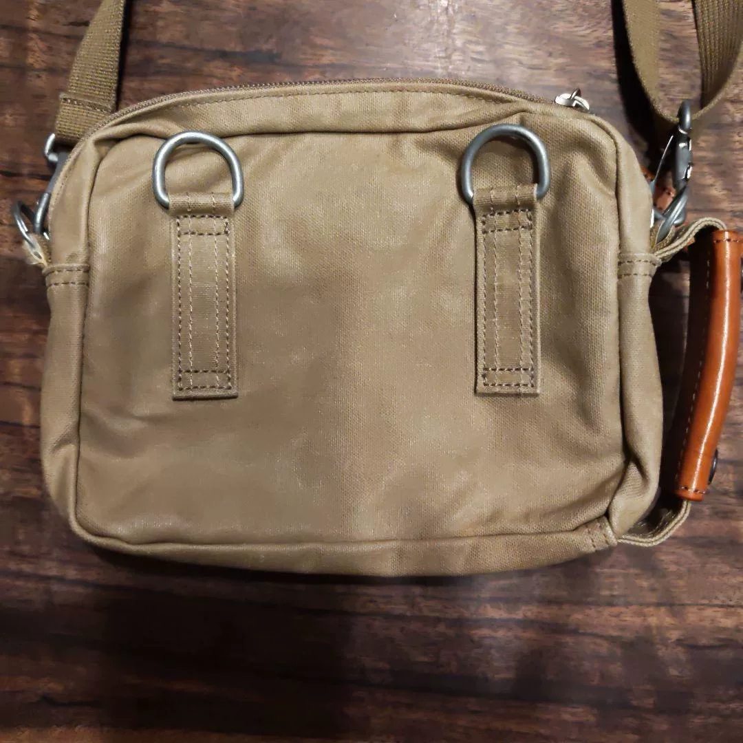 Porter Khaki Brown Crossbody Bag — detail