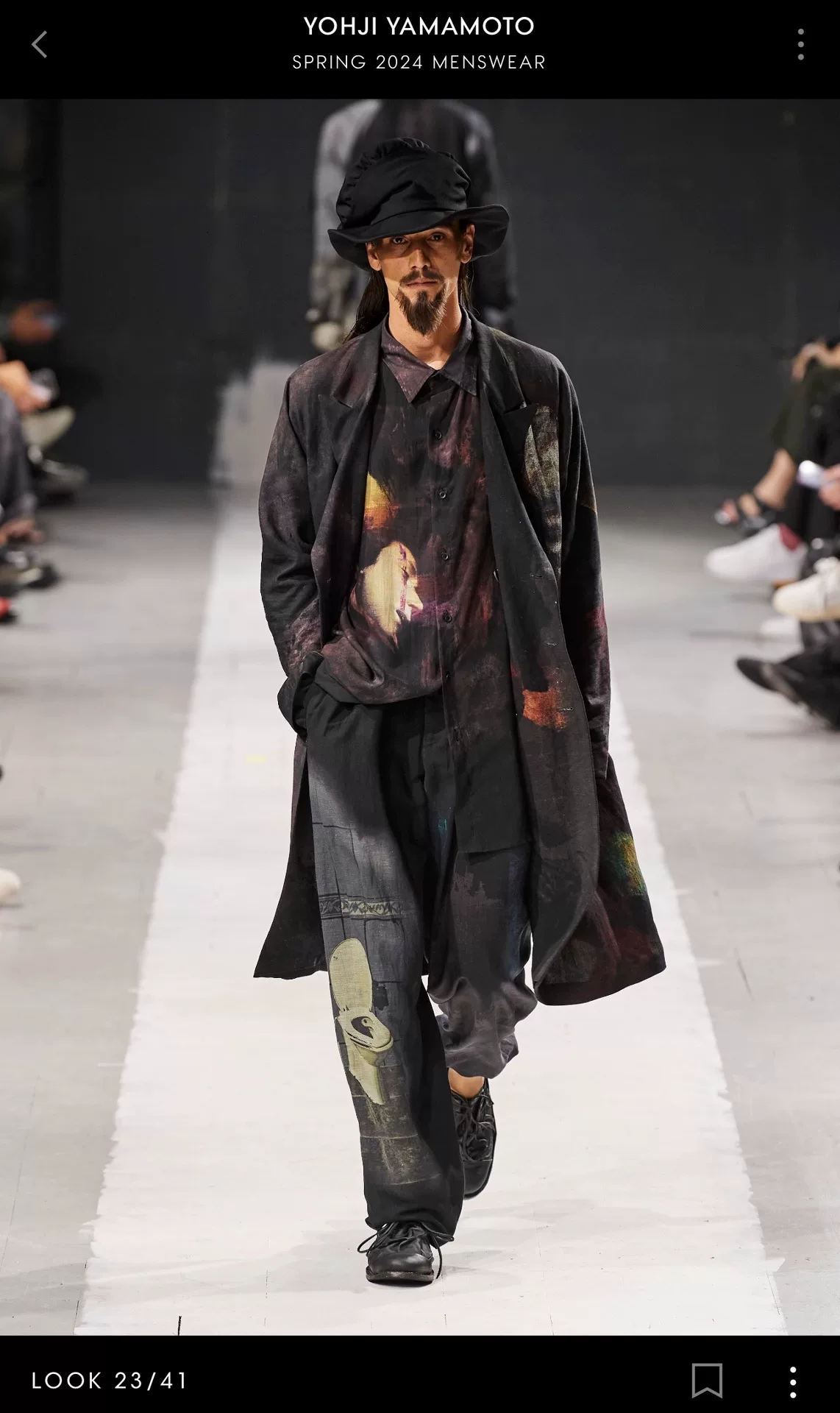Yohji Yamamoto 24SS Goya Art Coat — front