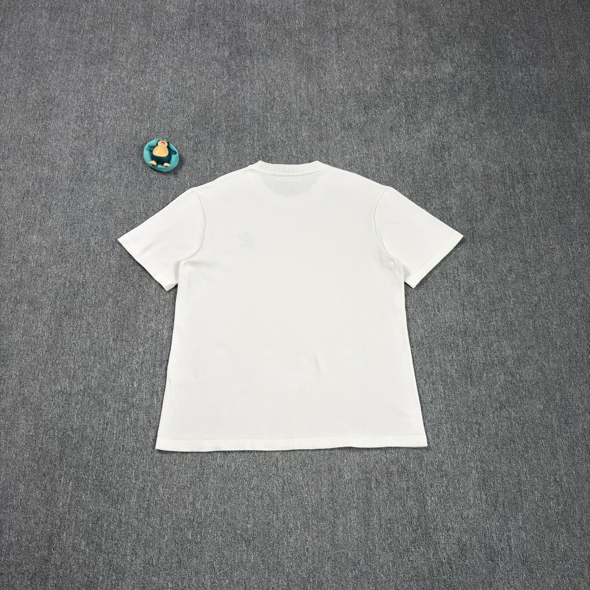 Louis Vuitton White Logo Embroidered T-Shirt — front
