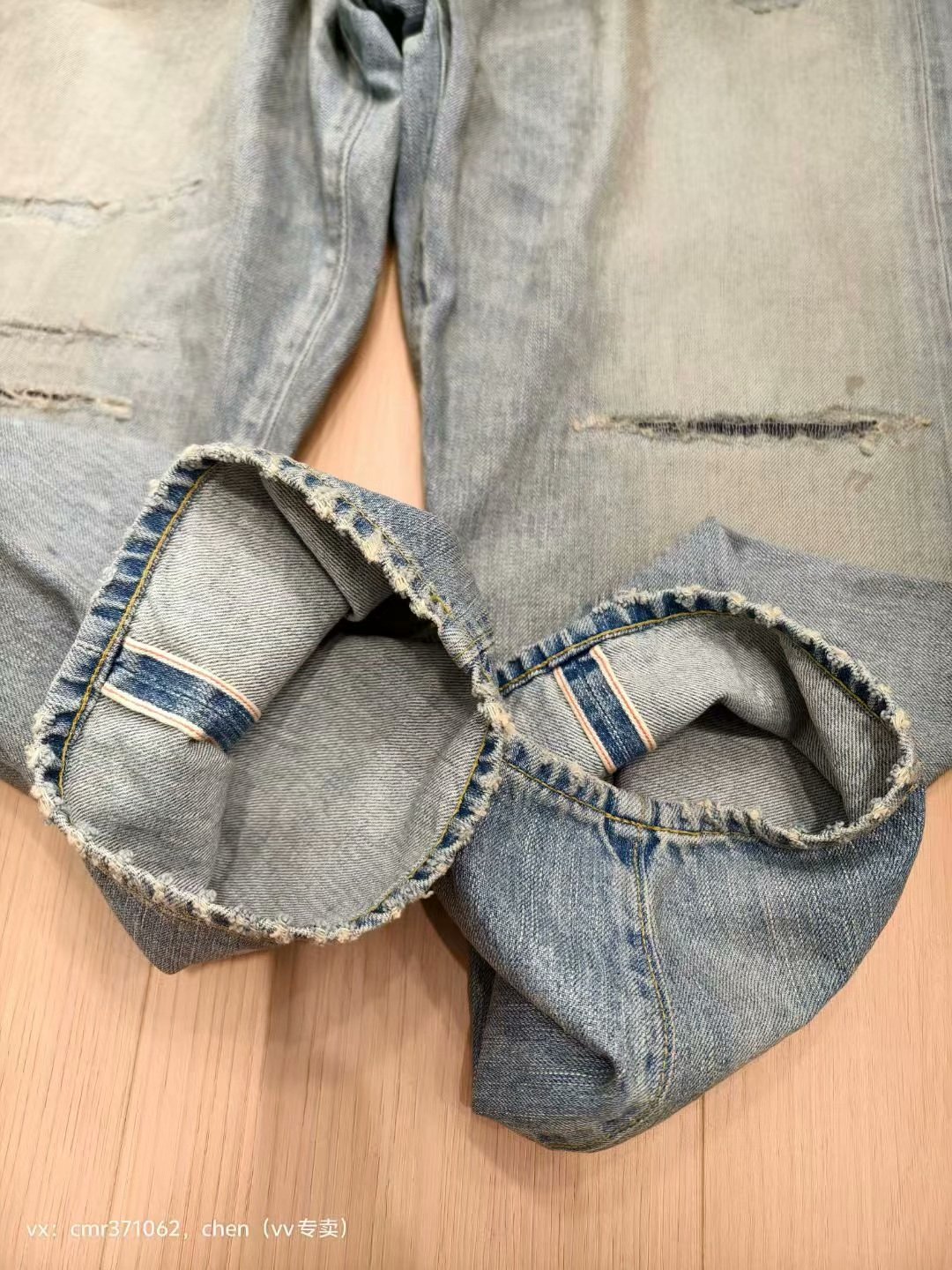 A.Presse No.37 Washed Wide Denim — back