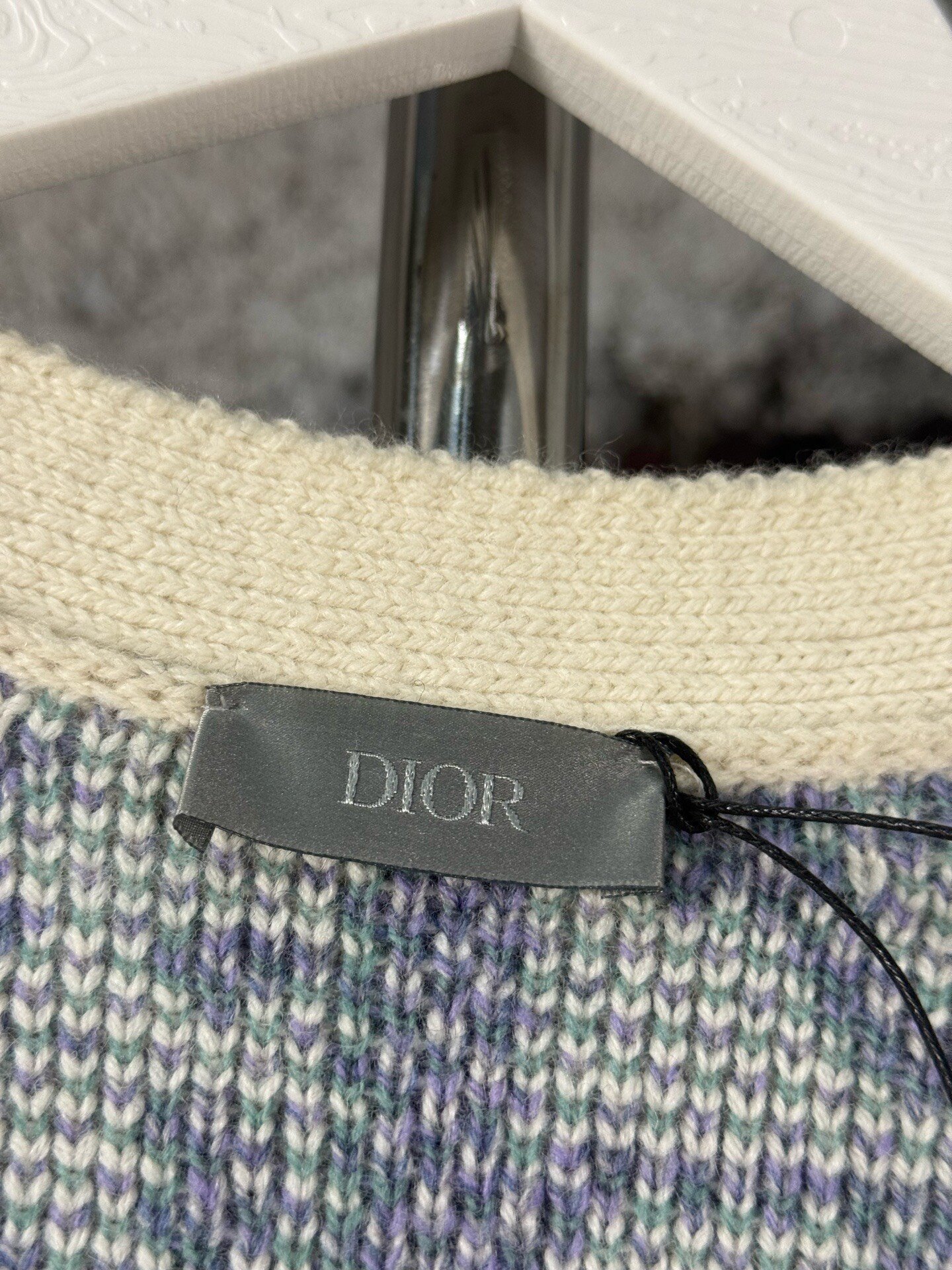 Dior Full Logo Cardigan — label
