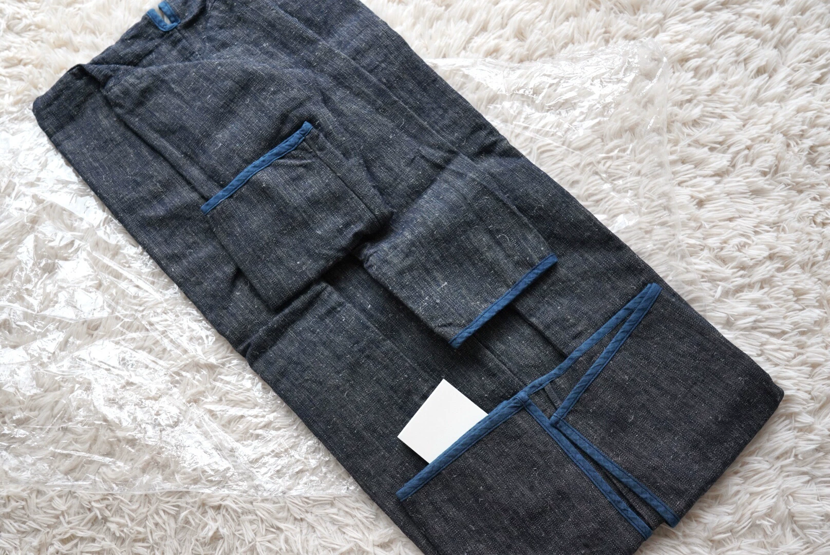visvim sanjuro indigo oversized coat