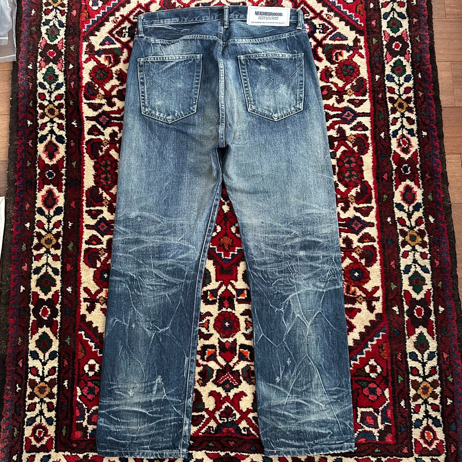 NEIGHBORHOOD 20SS Bullet Hole Jeans M — back
