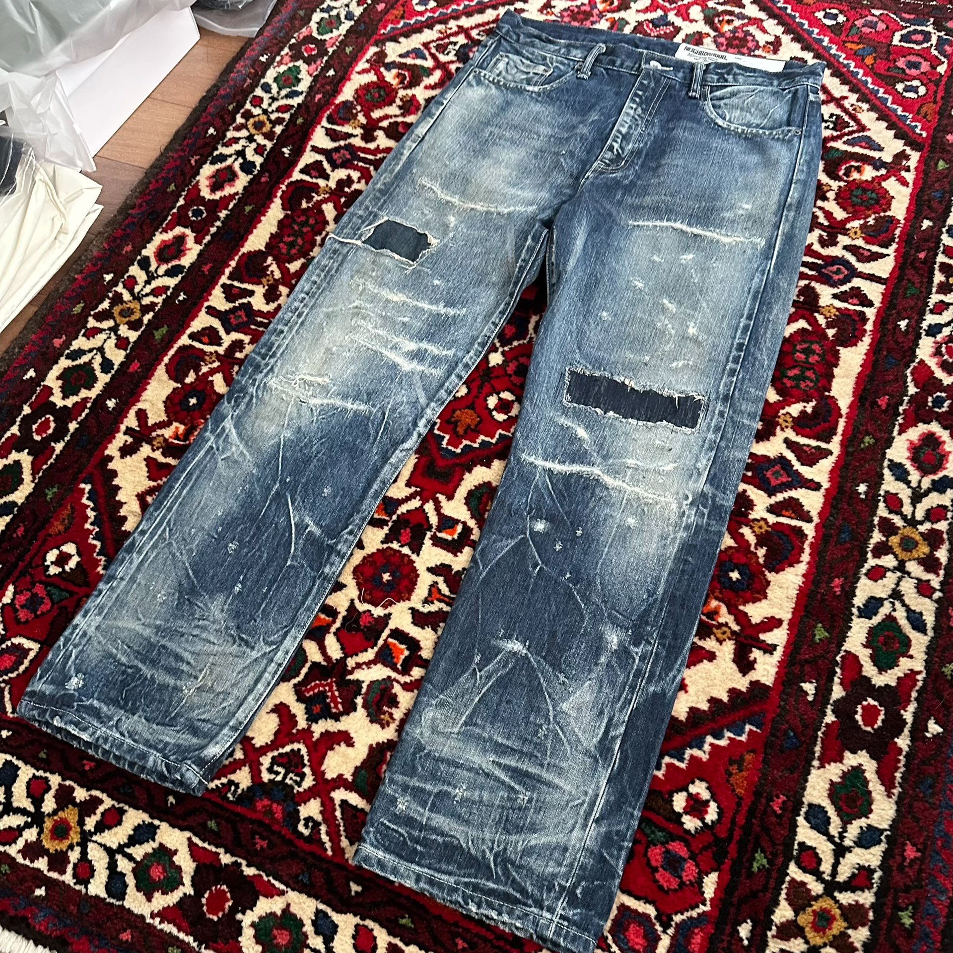 NEIGHBORHOOD 20SS Bullet Hole Jeans M — detail