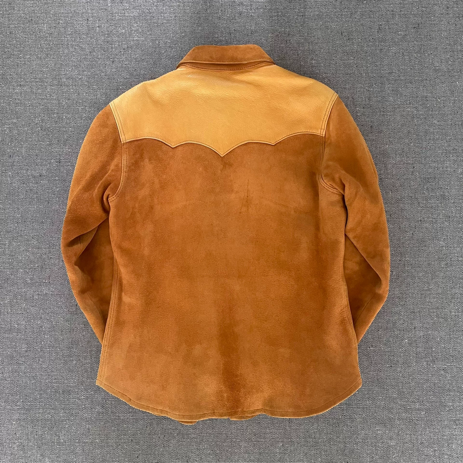 The Flat Head Suede Shirt — front