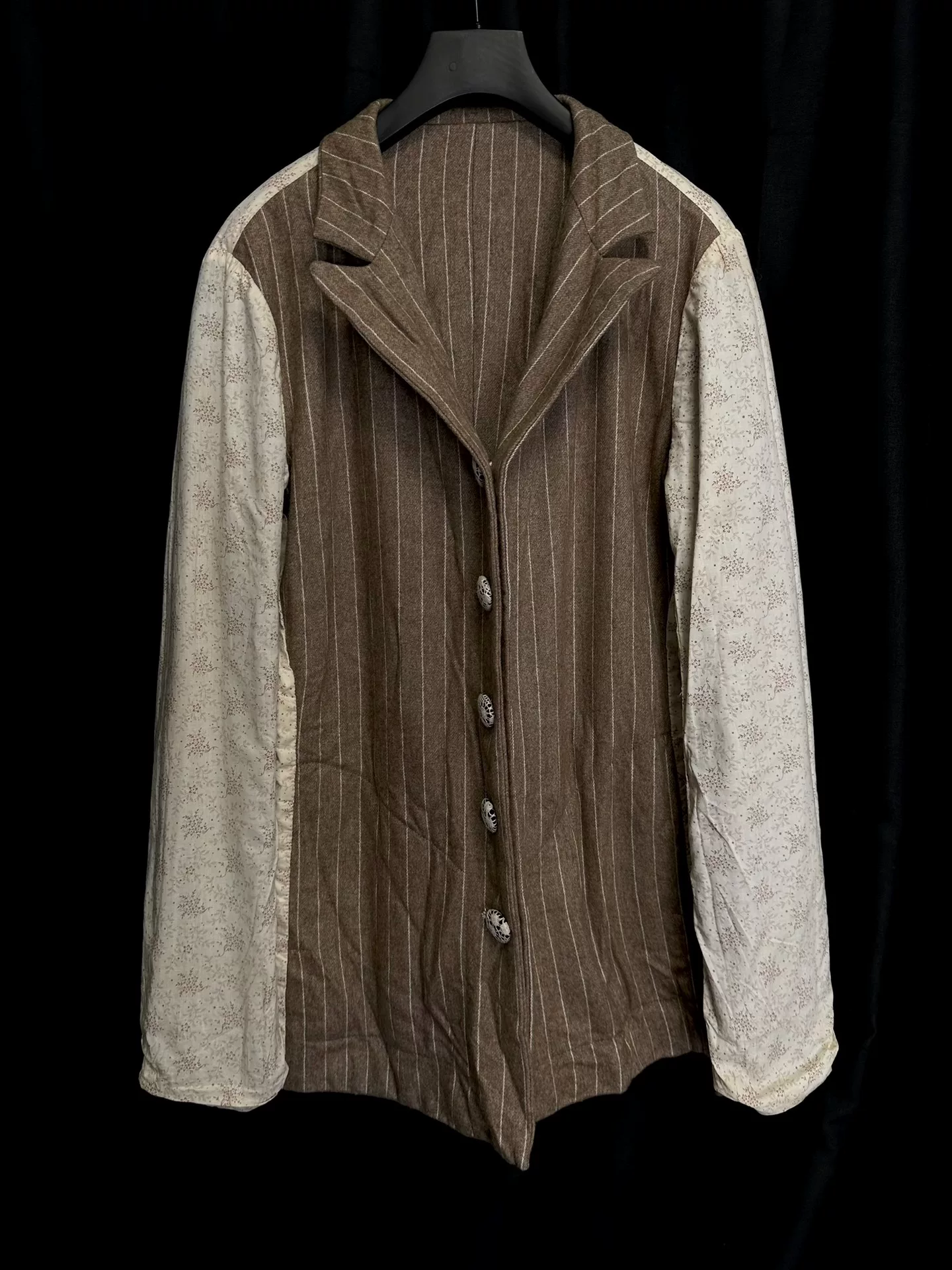 Geoffrey B SMALL Wool Vintage Print Coat — front