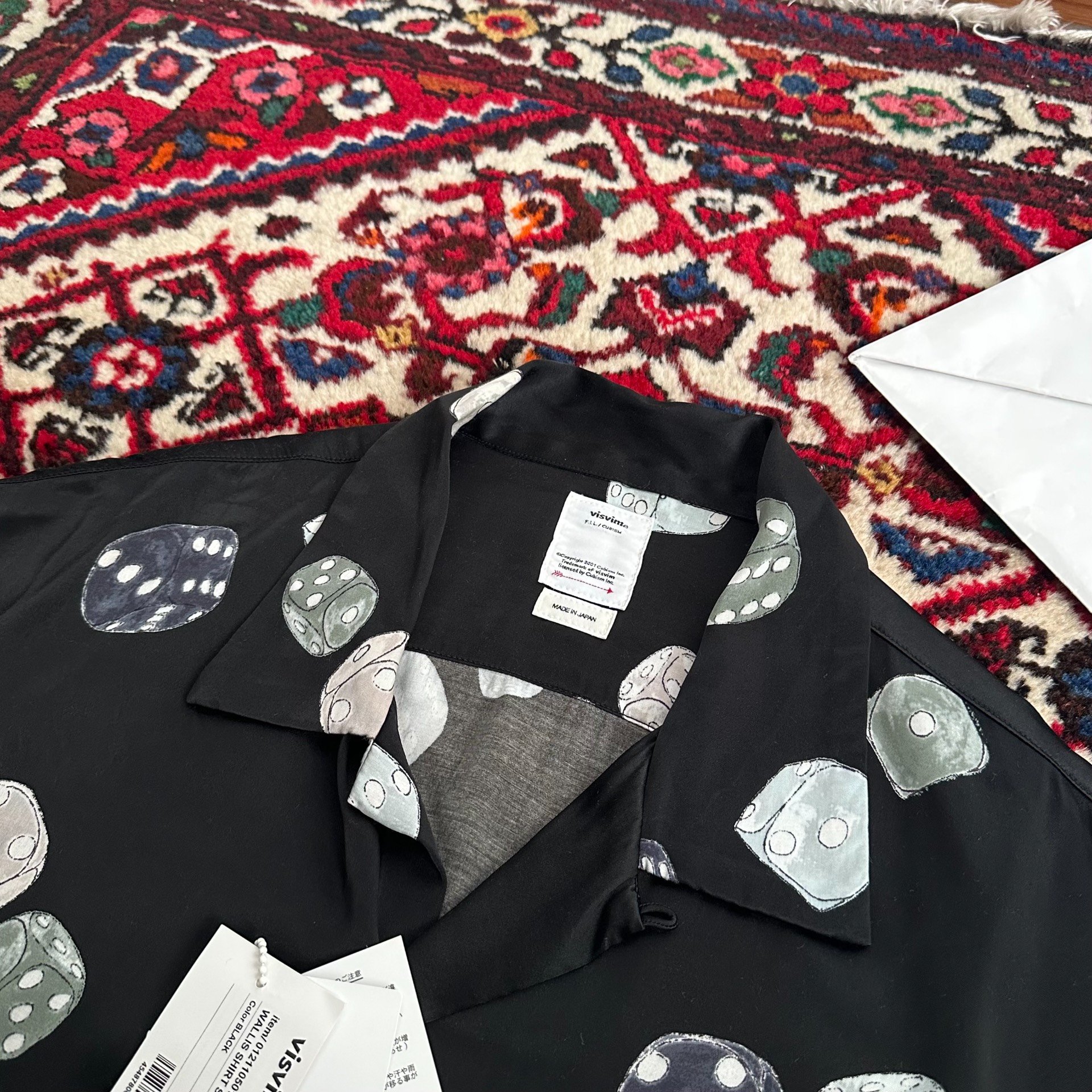 visvim 21SS WALLIS SHIRT Dice Print — back