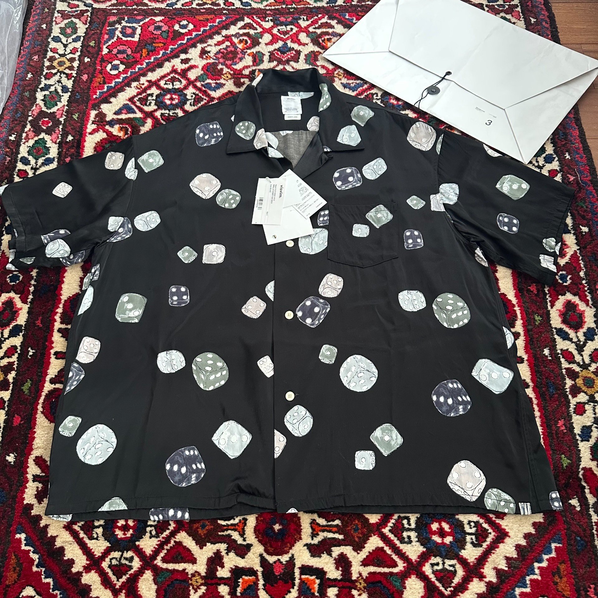 visvim 21SS WALLIS SHIRT Dice Print — front