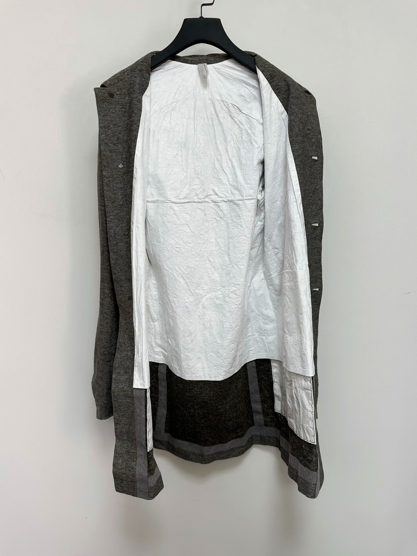 Taichi Murakami Linen Paper Coat — detail