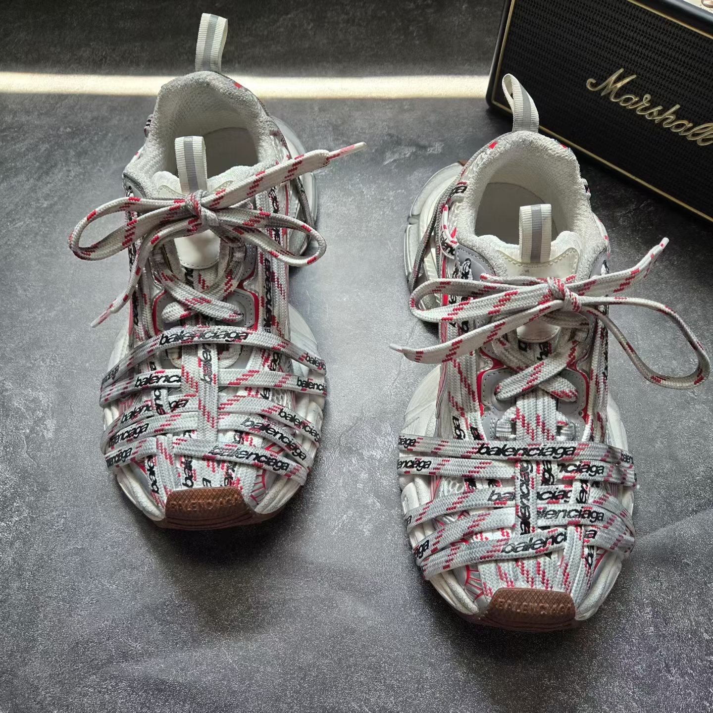 Balenciaga 3XL New Letter Strap Sneakers — front