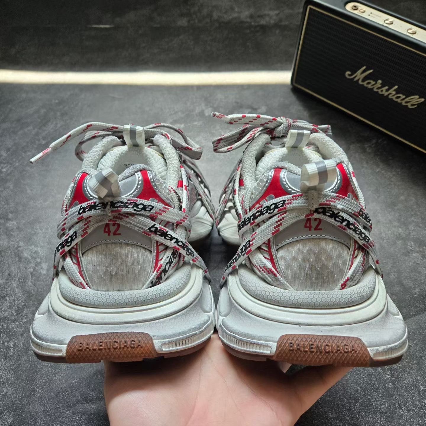 Balenciaga 3XL New Letter Strap Sneakers — detail