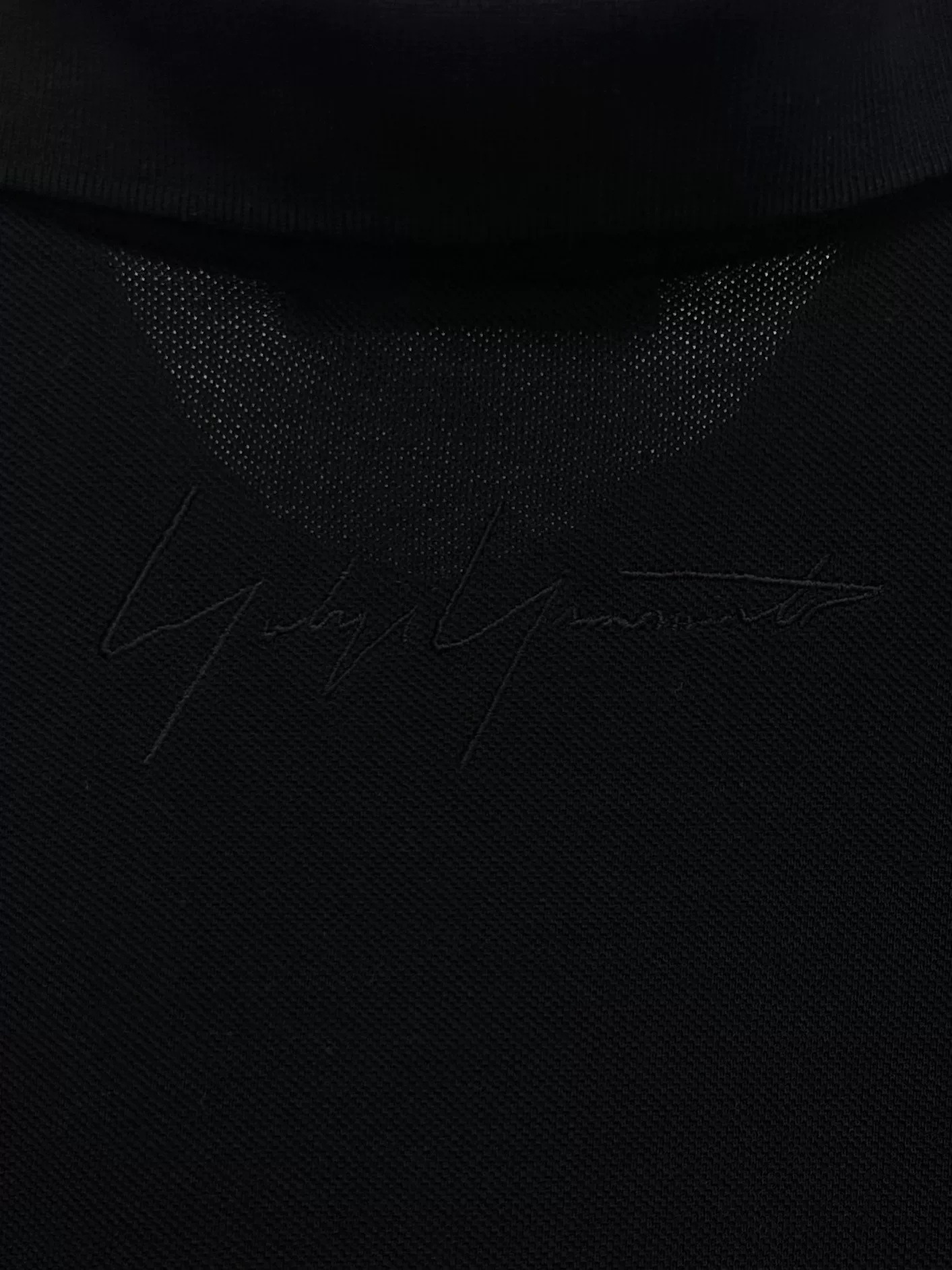 Yohji Yamamoto 19SS Embroidered Polo — label