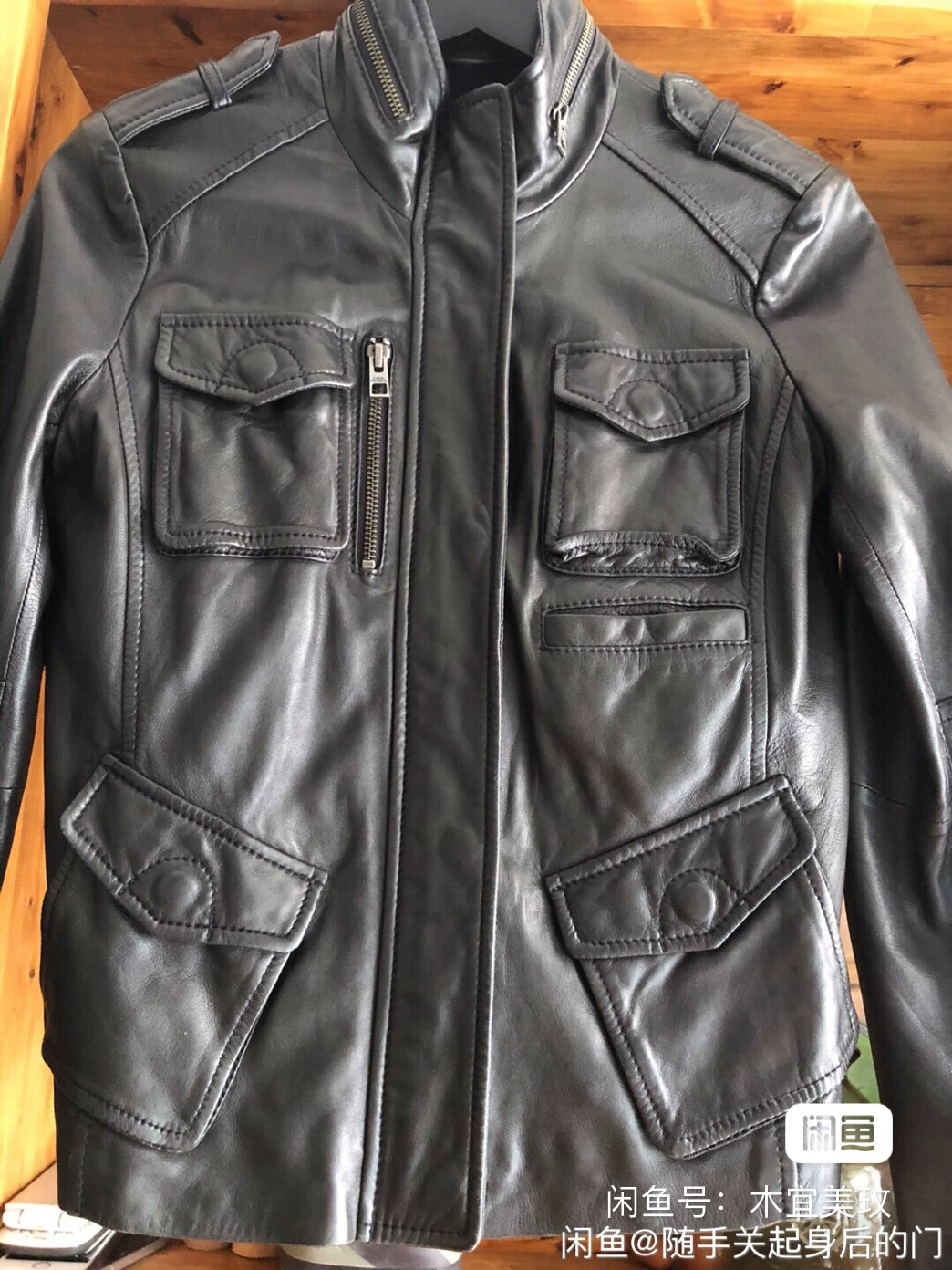 Harley Davidson Women's Leather Biker Jacket — front