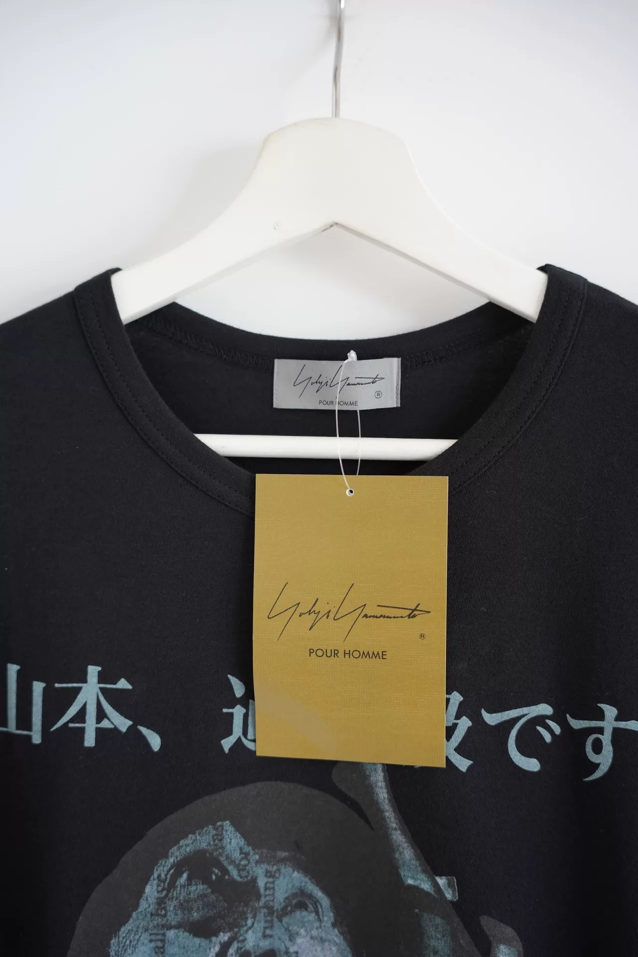 Yohji Yamamoto 24SS Portrait Long Sleeve T-Shirt — label