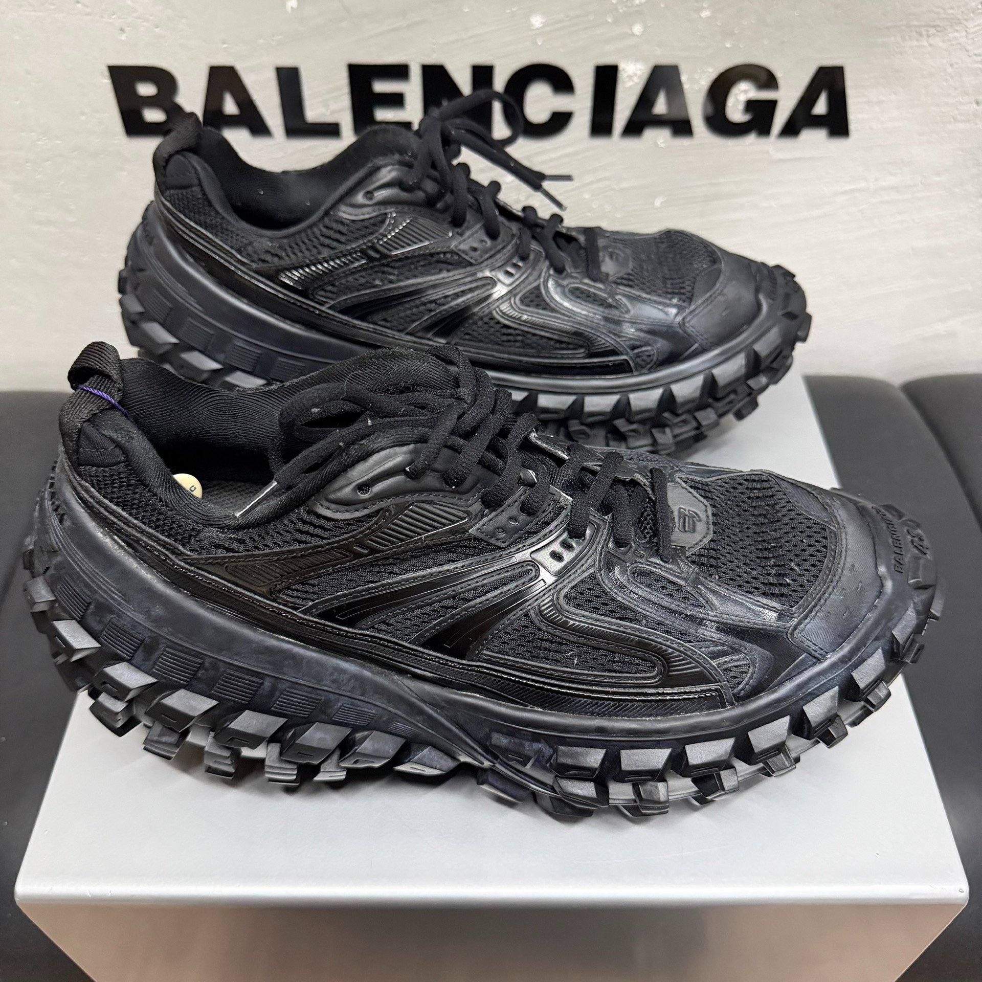 Balenciaga Black Tire Shoes Size 43 — back