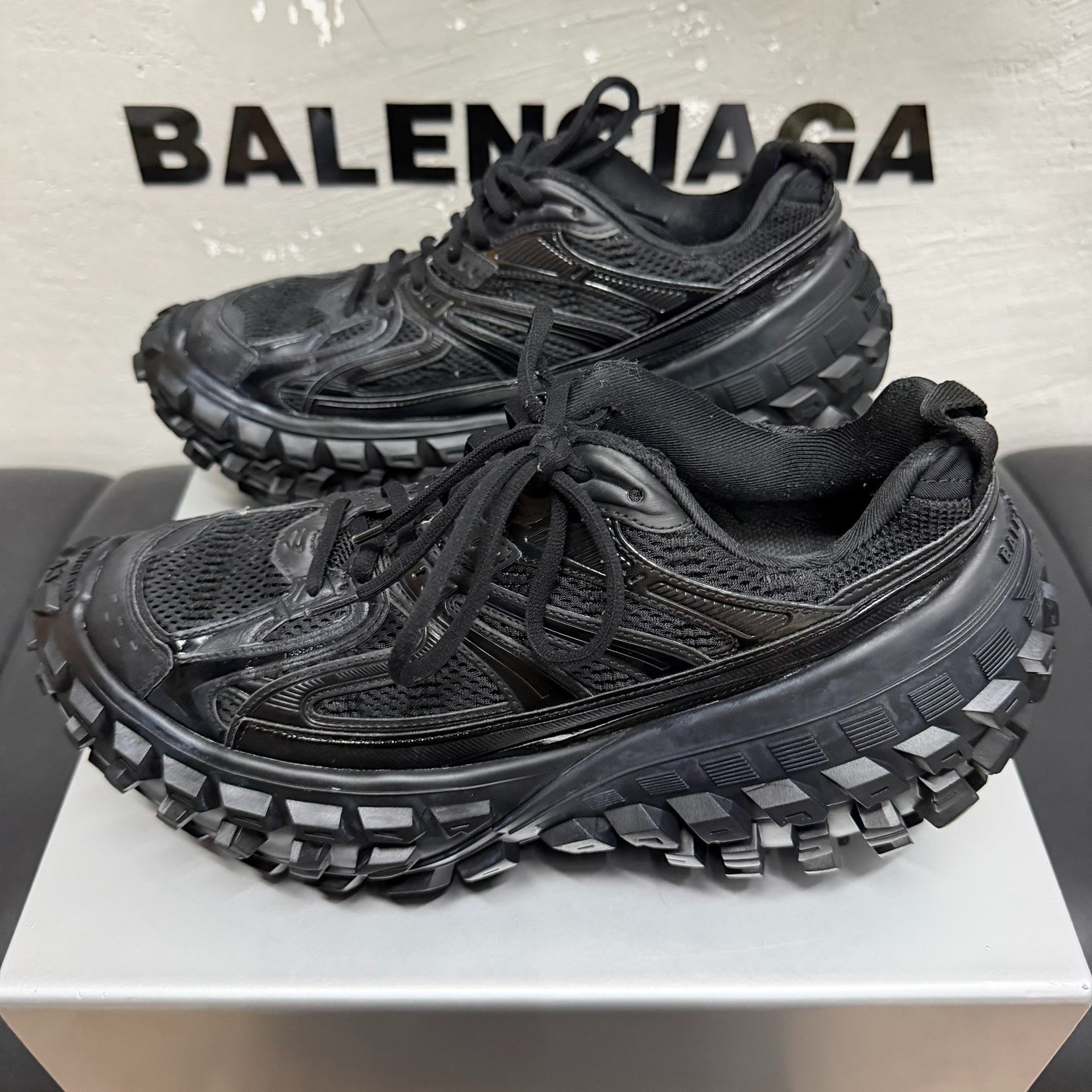 Balenciaga Black Tire Shoes Size 43 — detail