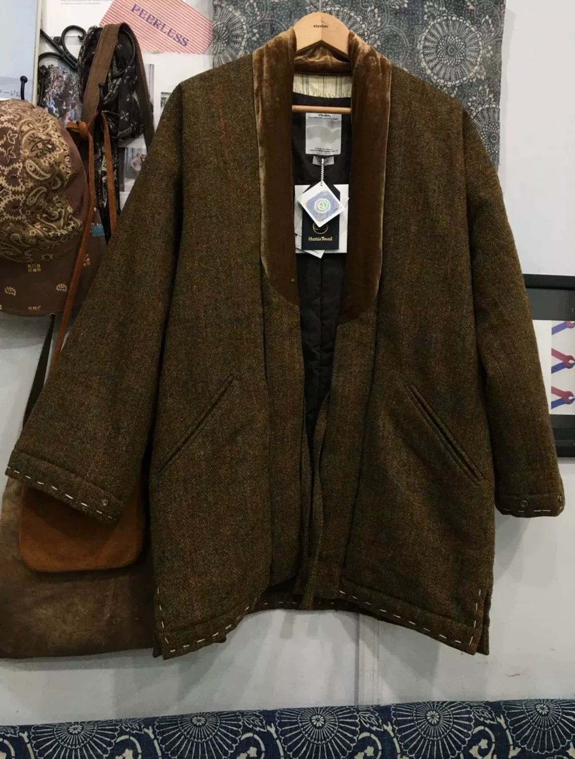 visvim 16aw Dotera Harris Tweed Coat