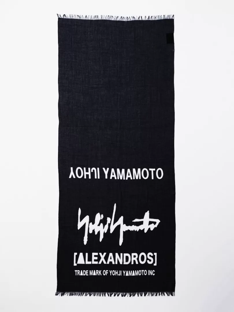 Yohji Yamamoto 17AW Limited Scarf — back