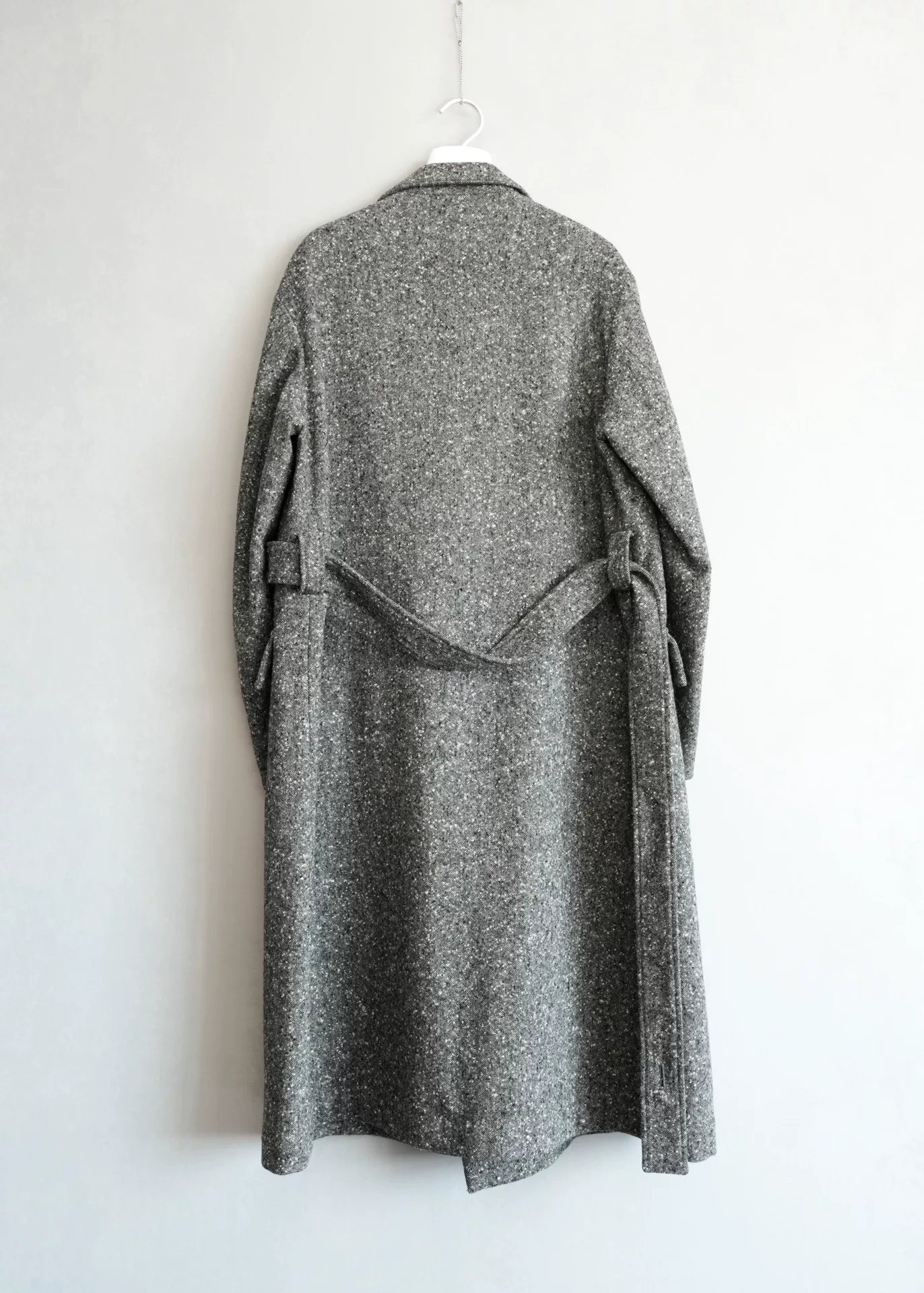 Yohji Yamamoto 18AW Double-Breasted Speckled Coat — back