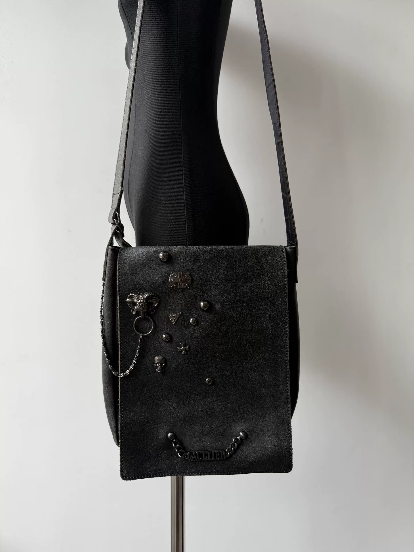 Jean Paul Gaultier Runway Crossbody Bag — label