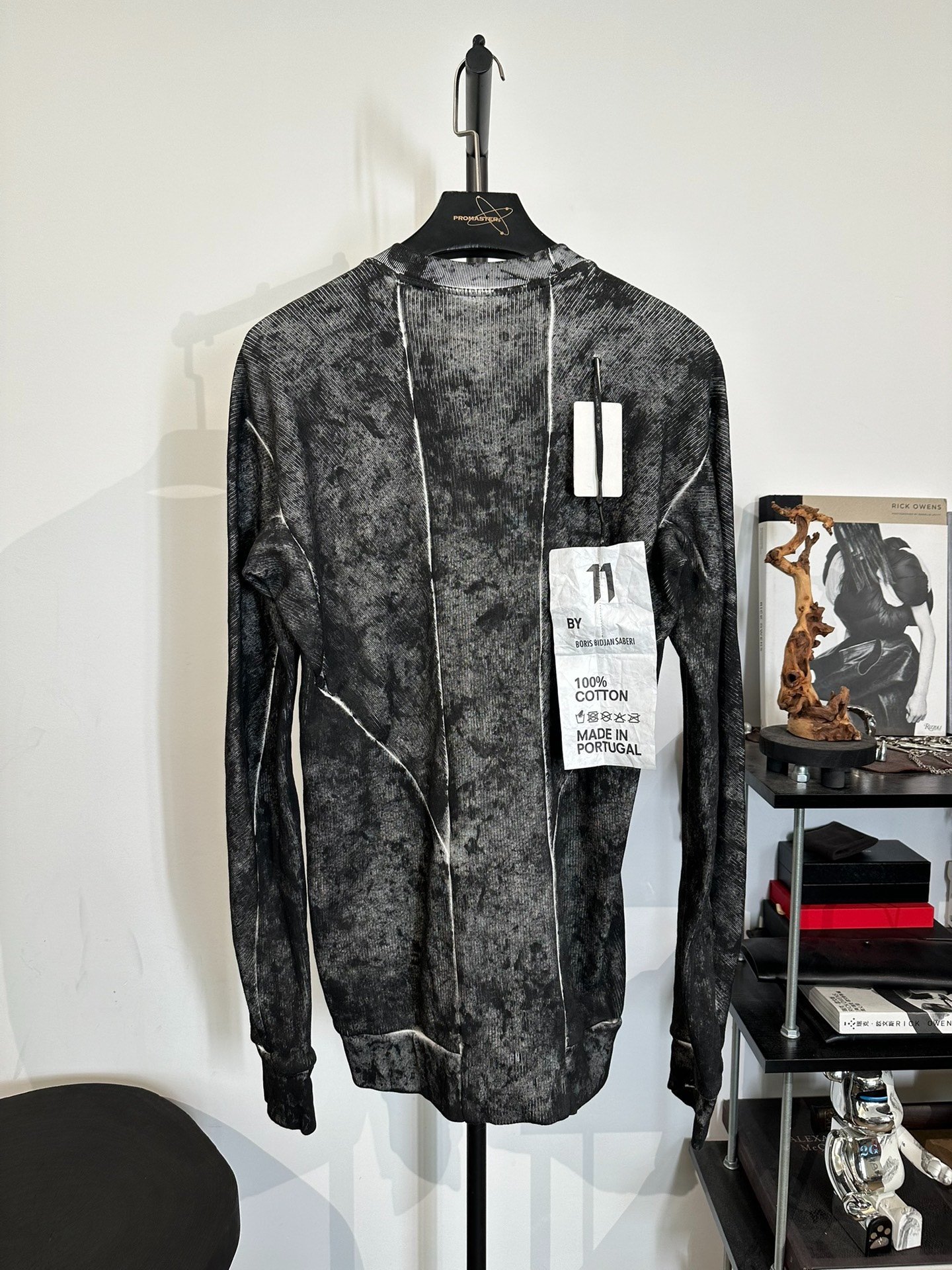 Boris Bidjan Saberi 11by BBS Dyed Crewneck Sweatshirt — front