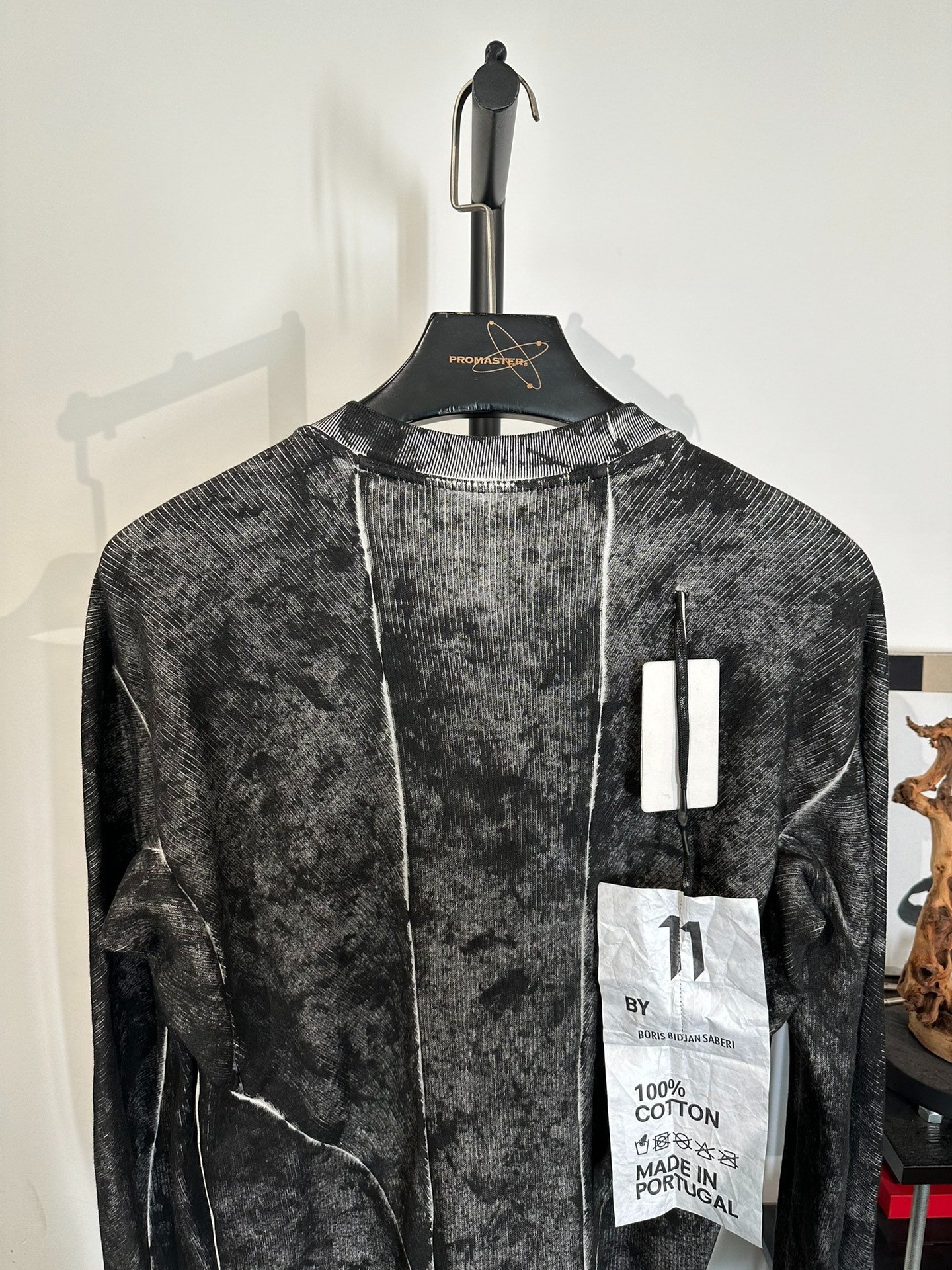 Boris Bidjan Saberi 11by BBS Dyed Crewneck Sweatshirt — back
