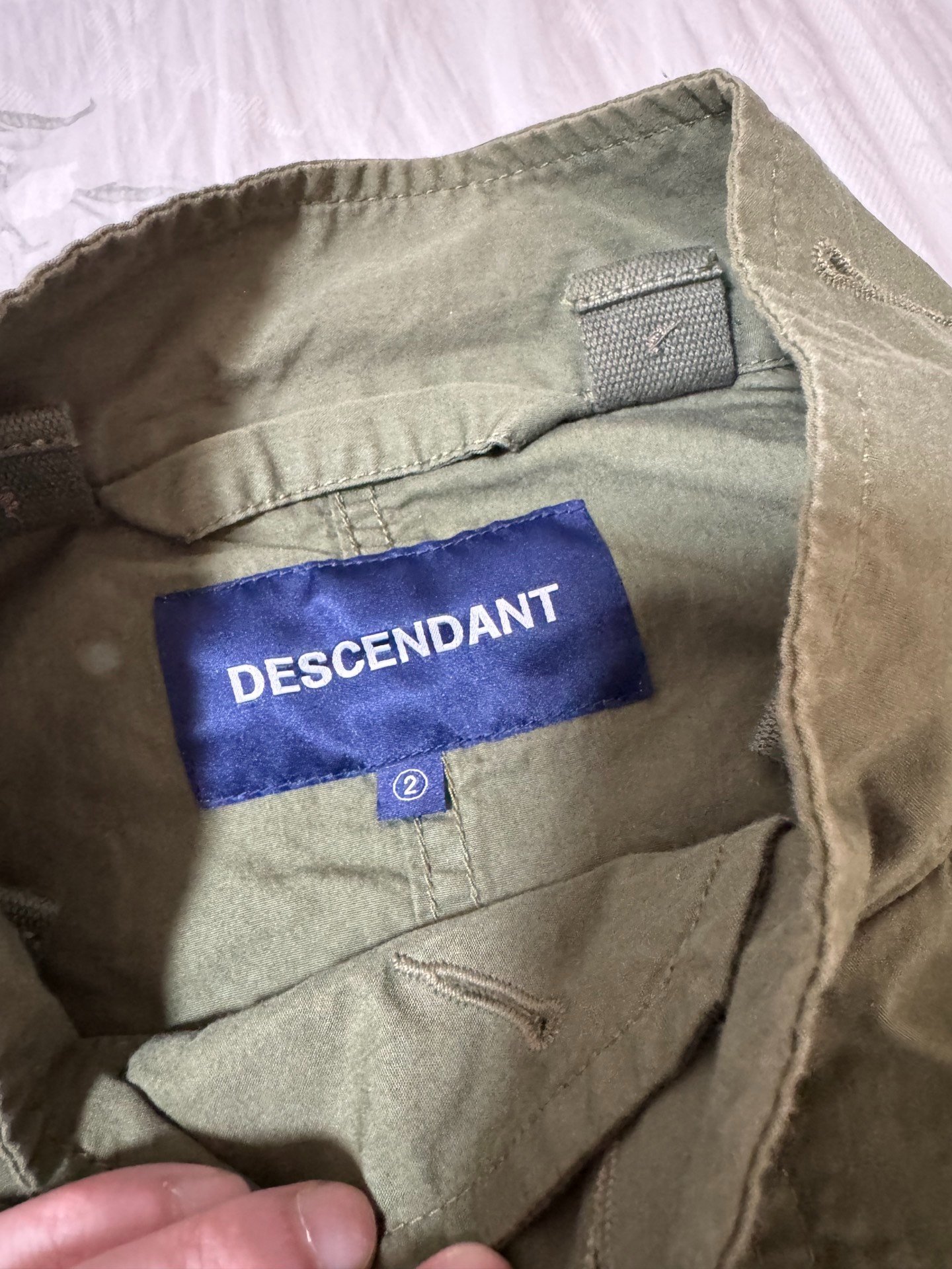 Descendant 20SS D-51M Fish Tail Coat — detail
