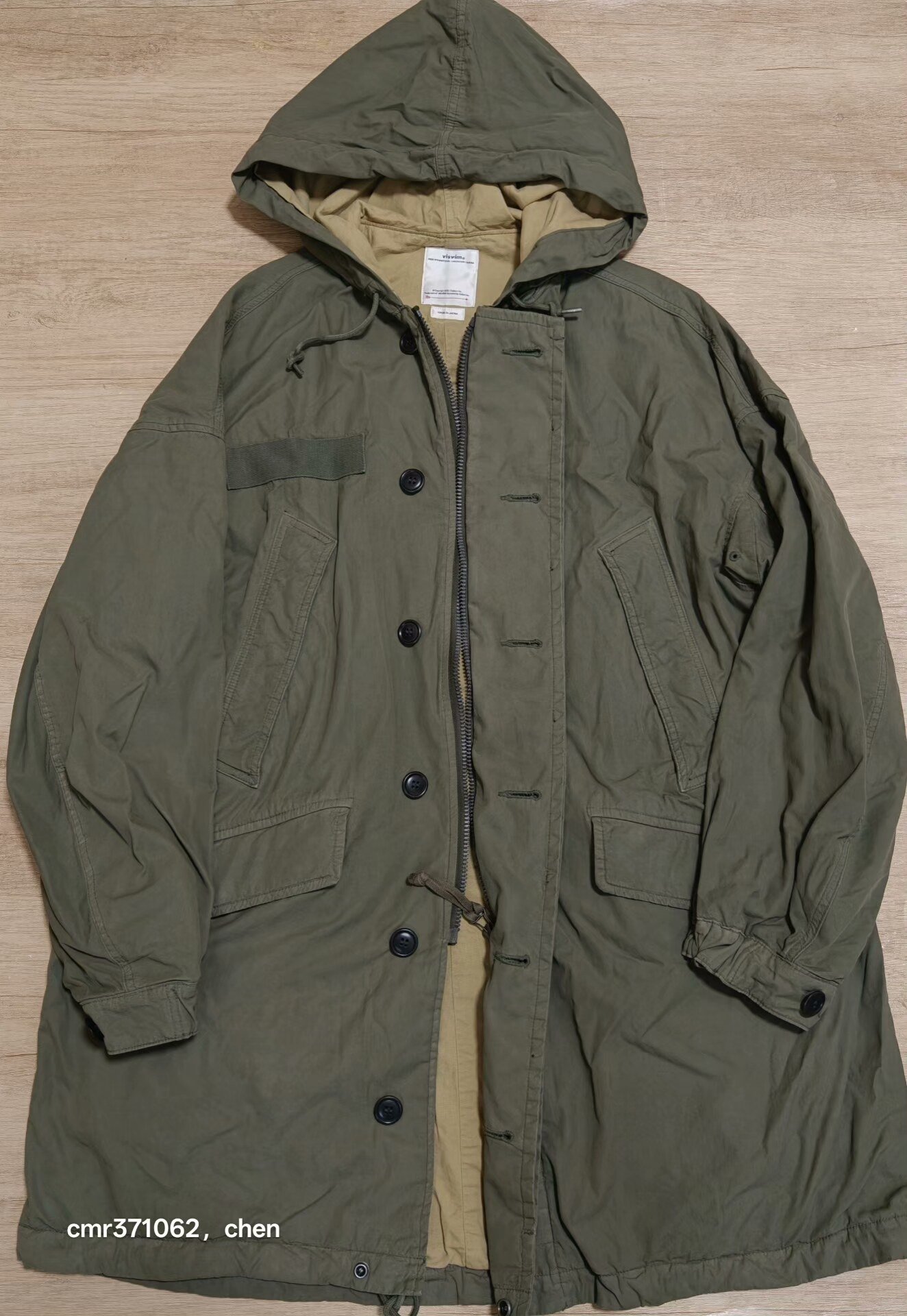 VISVIM 20SS PATTERSON OVERCOAT — back