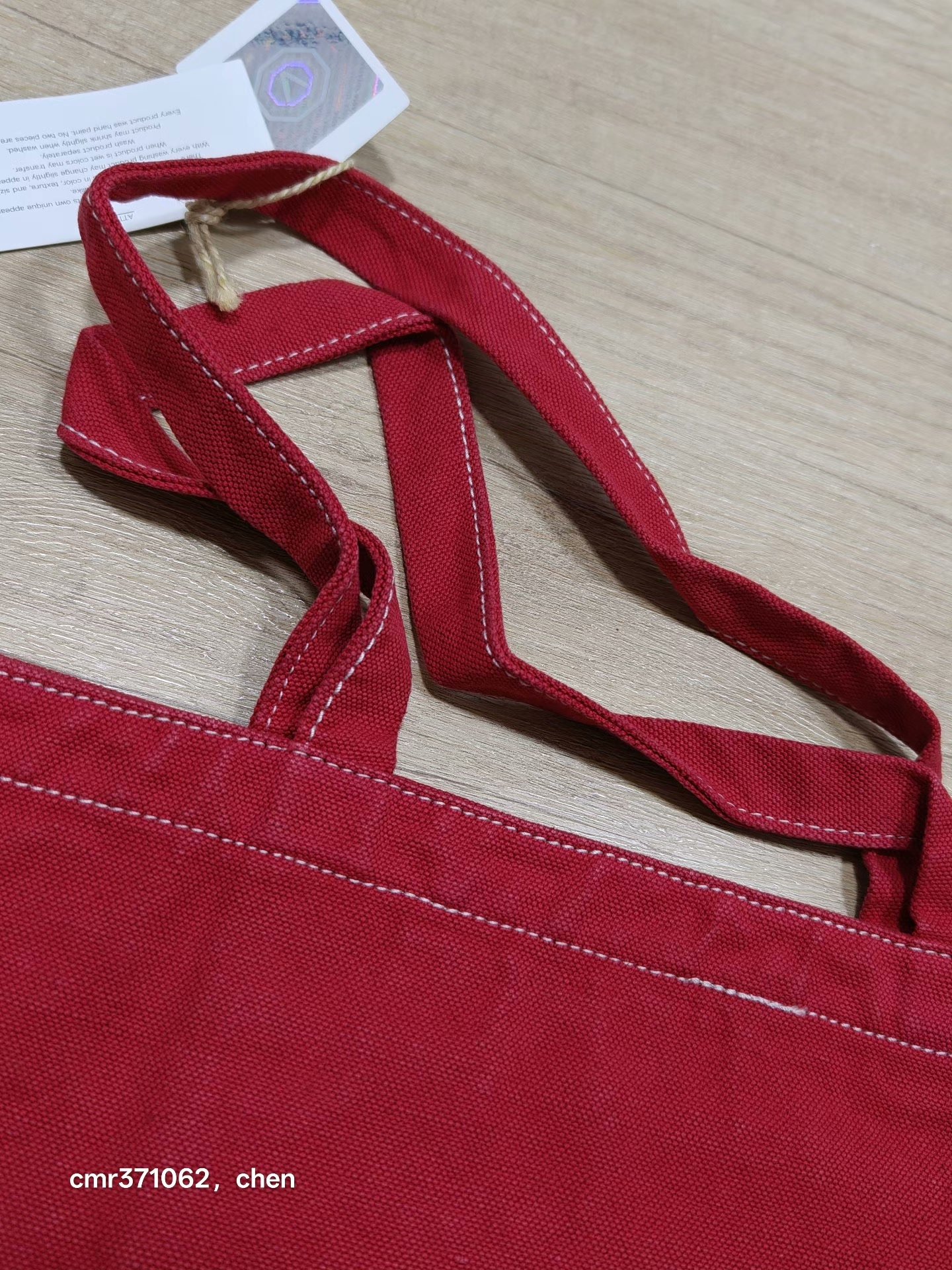 visvim 17 ICT Canvas Tote L — label