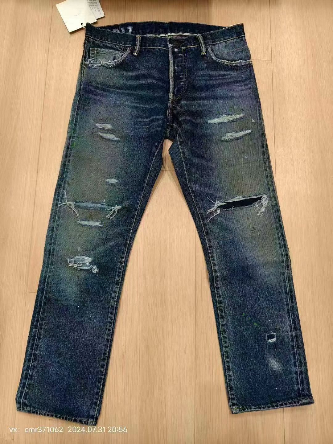 visvim 19ss Spot 10 D17 Distressed Jeans