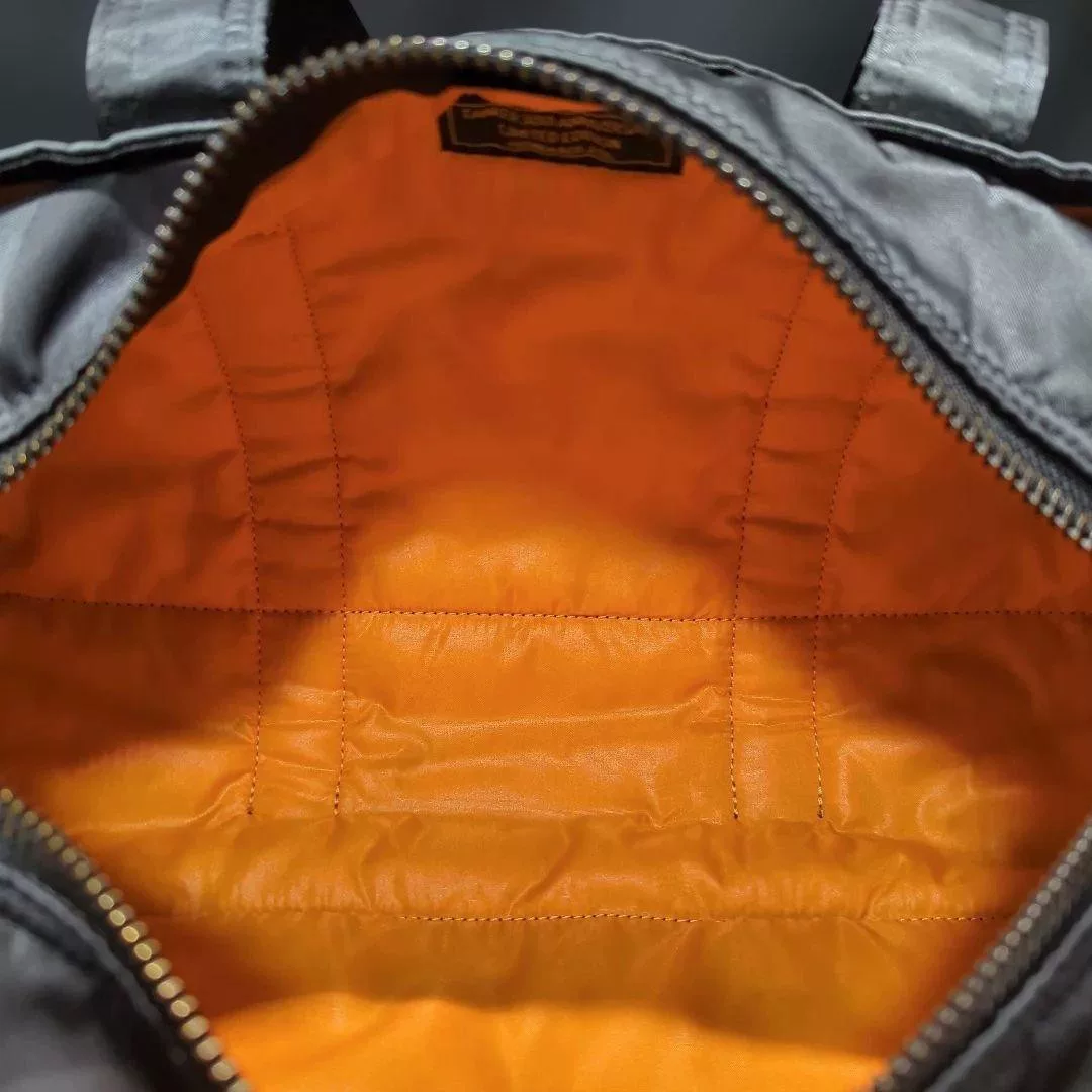 PORTER TANKER 30th Anniv Camo Boston Bag — label