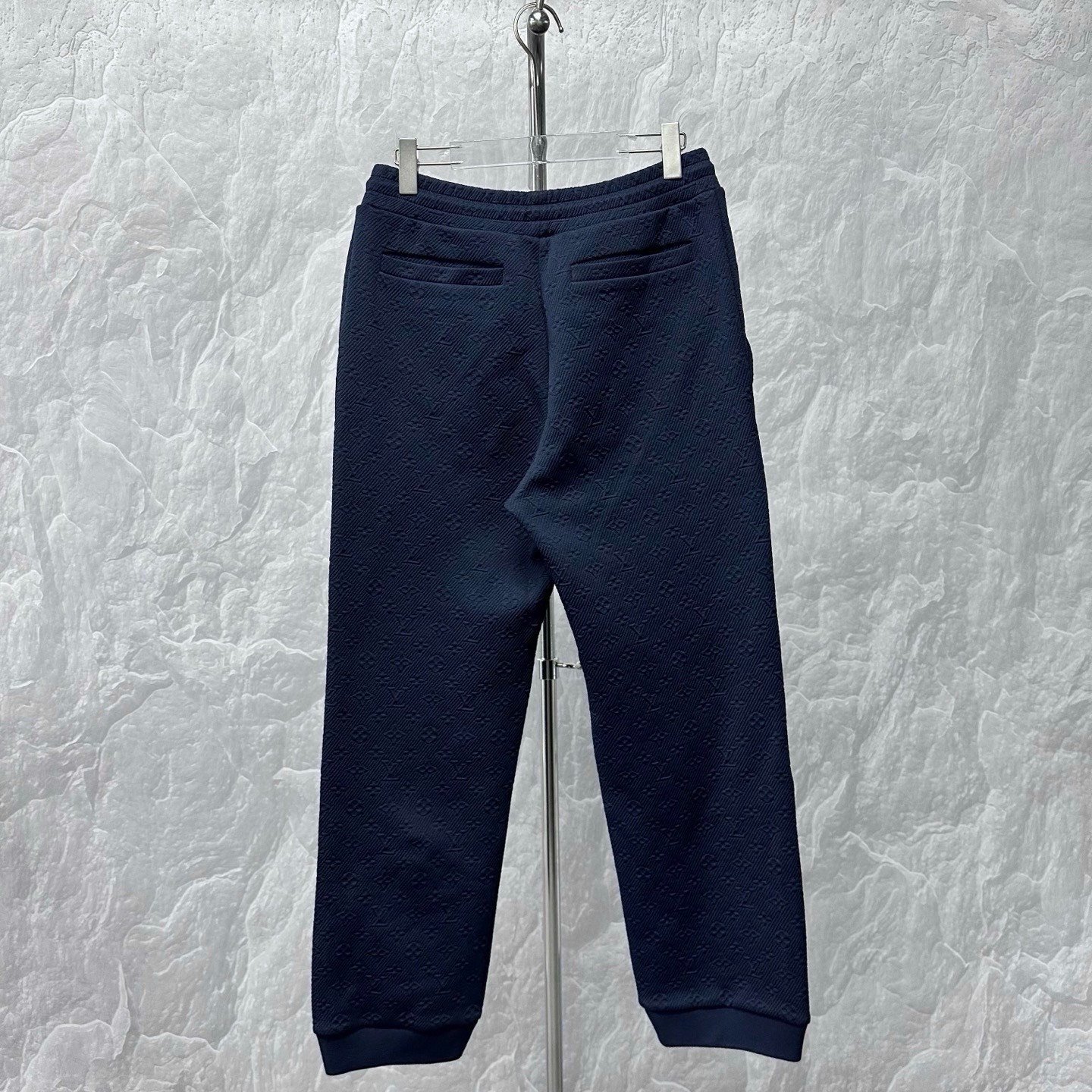 Louis Vuitton Blue Embossed Pants XL — back