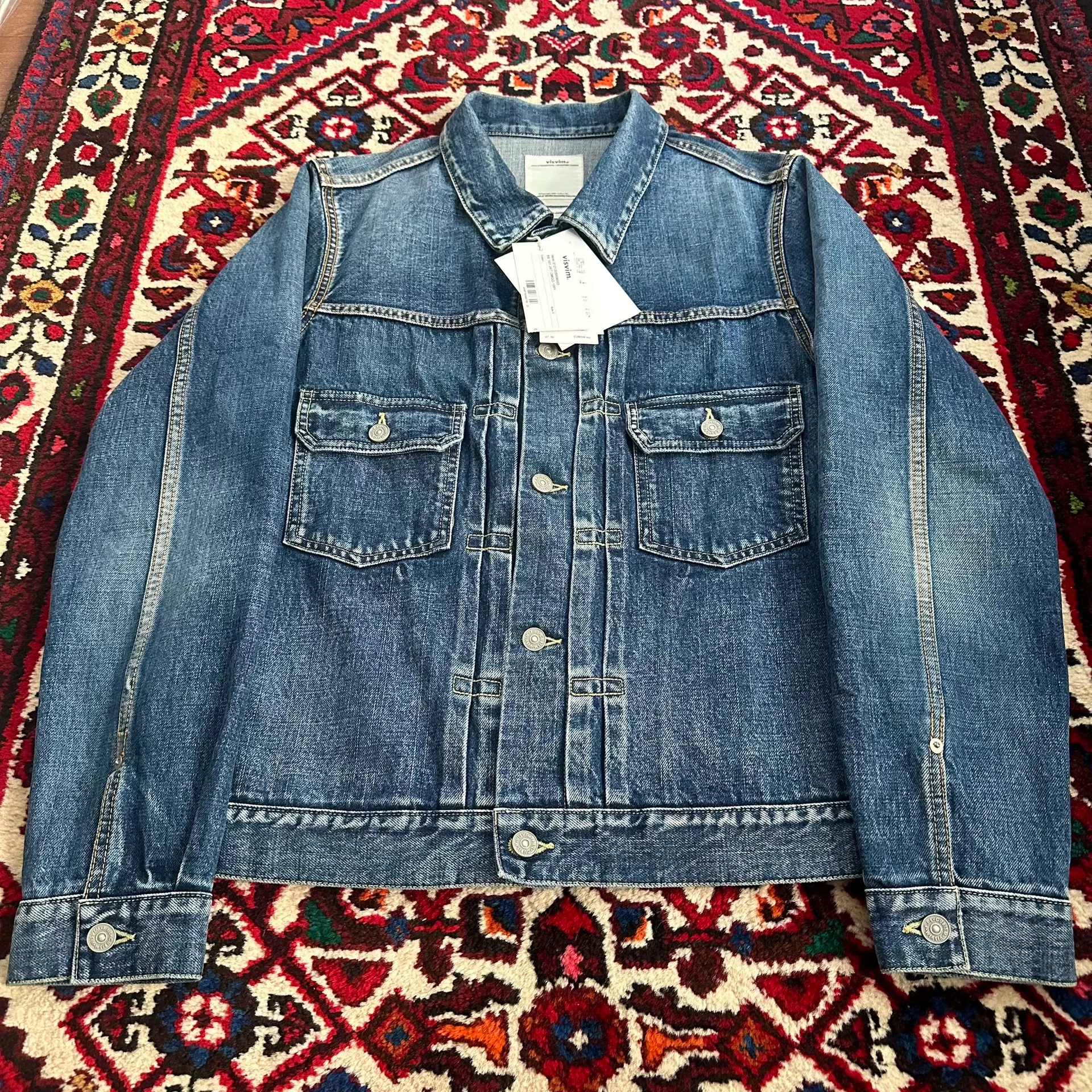 visvim 21AW 101 DMGD-1001 Denim Jacket — detail