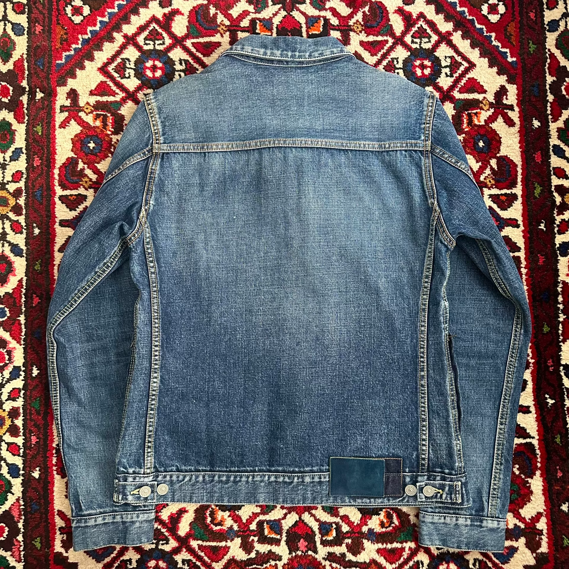 visvim 21AW 101 DMGD-1001 Denim Jacket — back