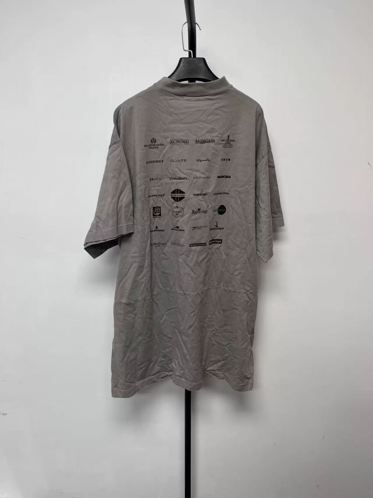Balenciaga Logo Loose Crew Neck T-Shirt — front