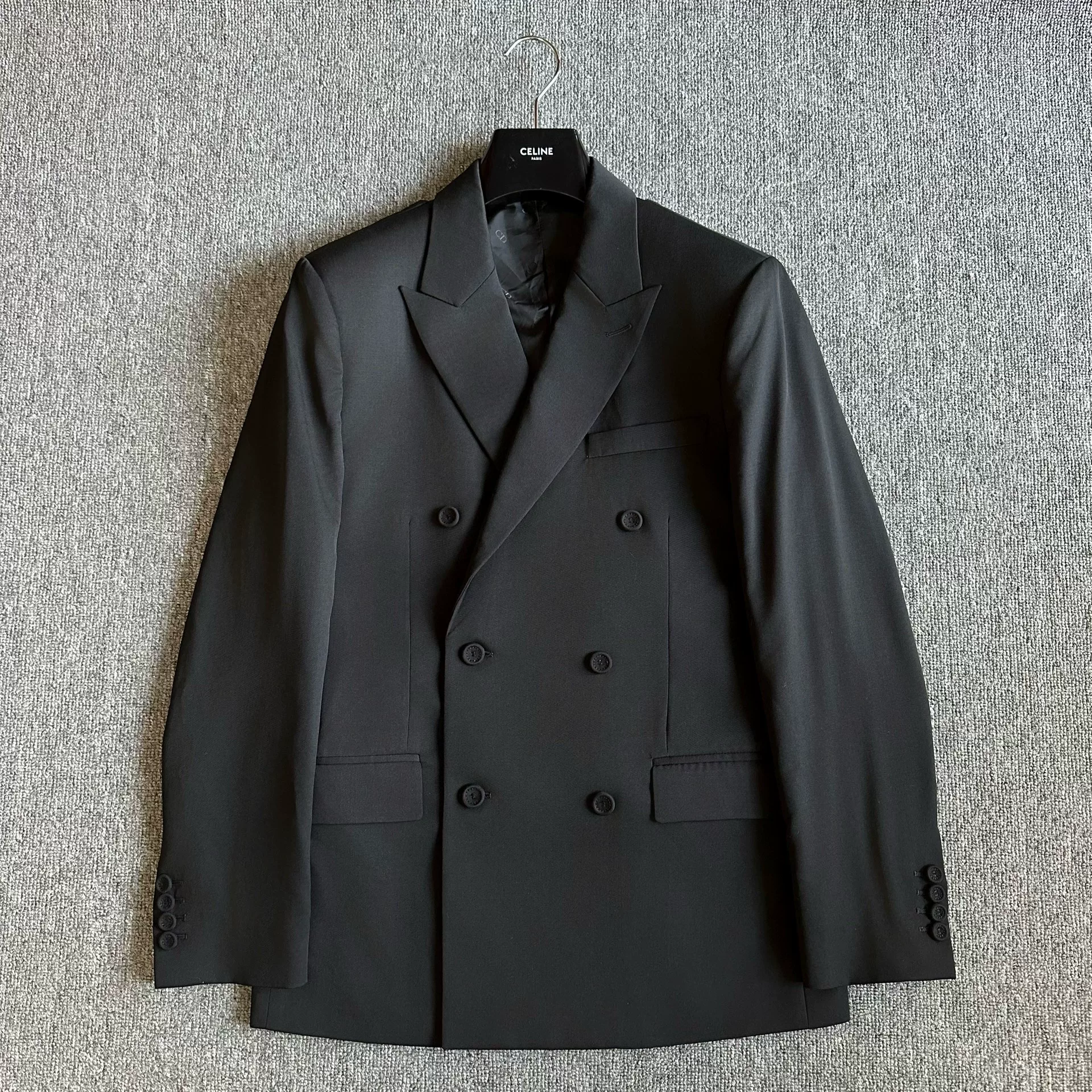 Dior Double-Breasted Peak Lapel Blazer