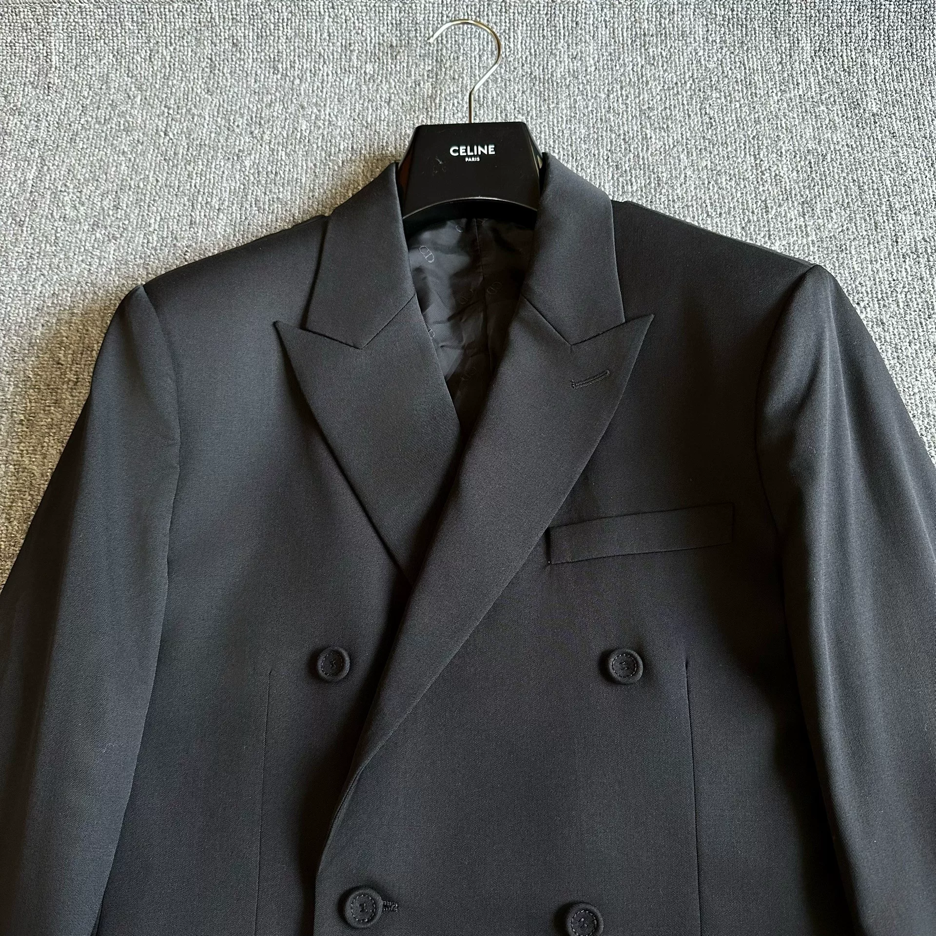 Dior Double-Breasted Peak Lapel Blazer — front