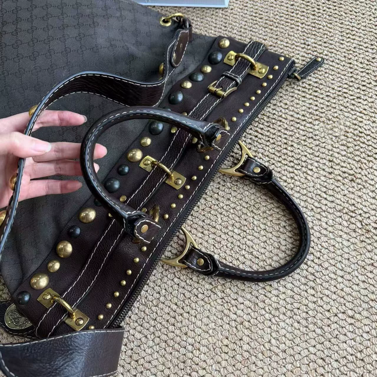 Gucci Classic Rivet Large Bag — back